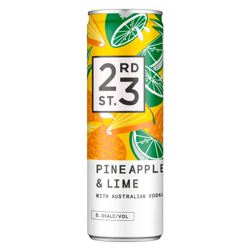 23rd Street Distillery Pineapple & Lime Vodka Can 300mL - Harry's Liquor