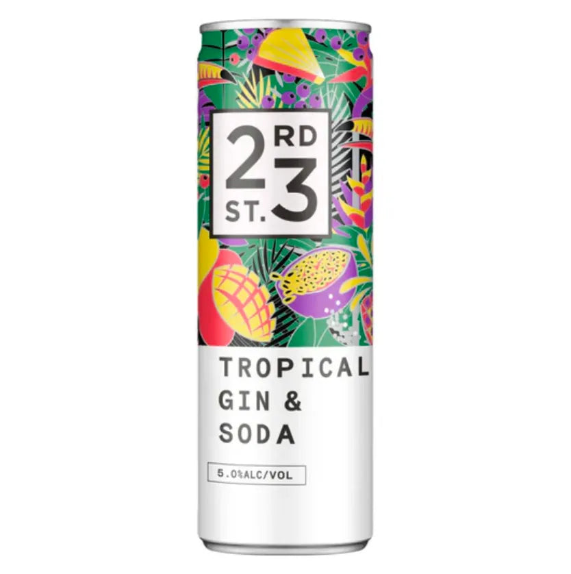 23rd Street Distillery Tropical Gin & Soda Can 300mL - Harry's Liquor