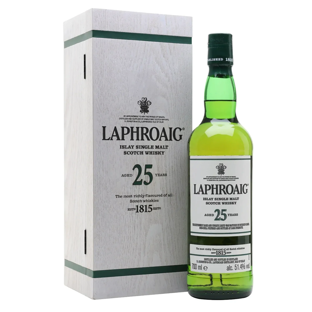 Laphroaig 25 Year Old Single Malt Scotch Whisky 700mL