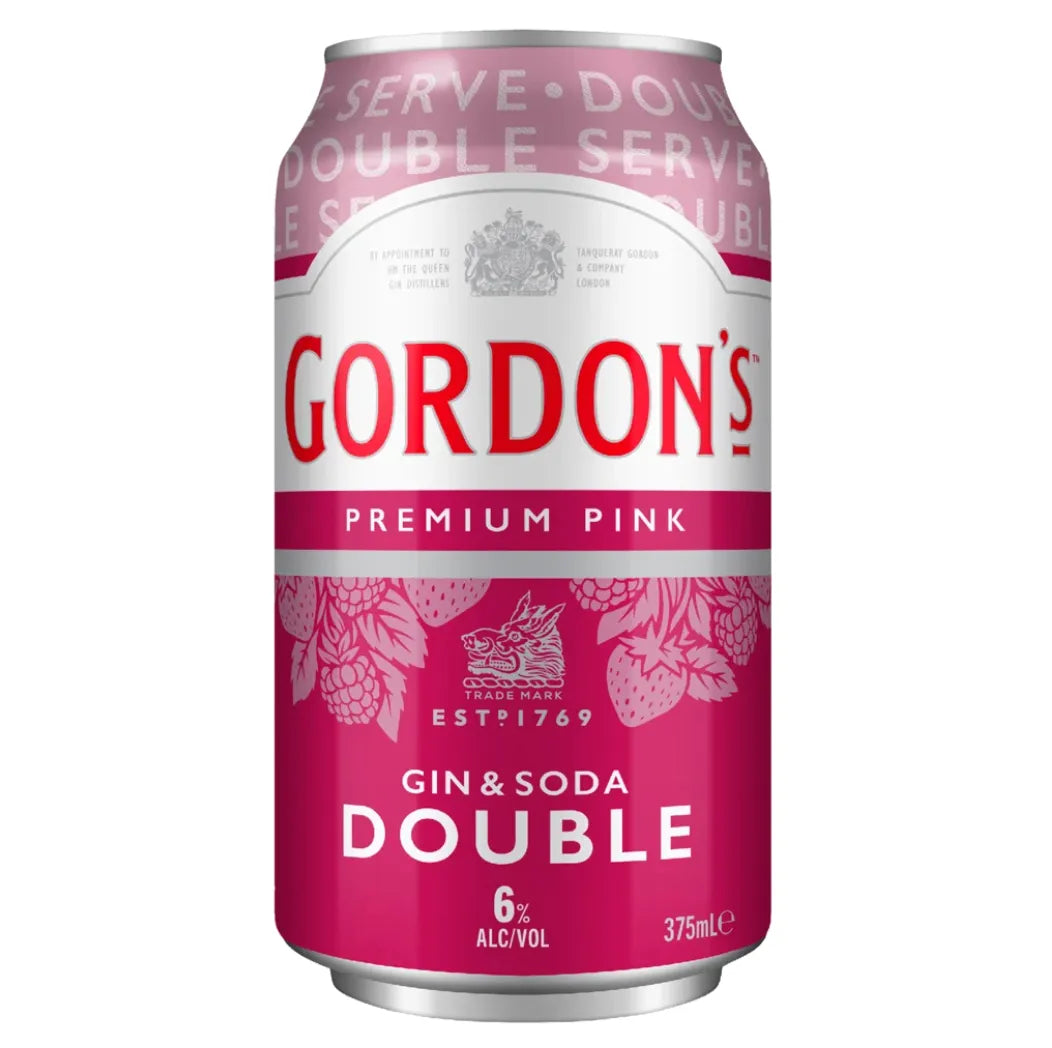 Gordon's Pink Gin & Soda Double Serve Can 375mL