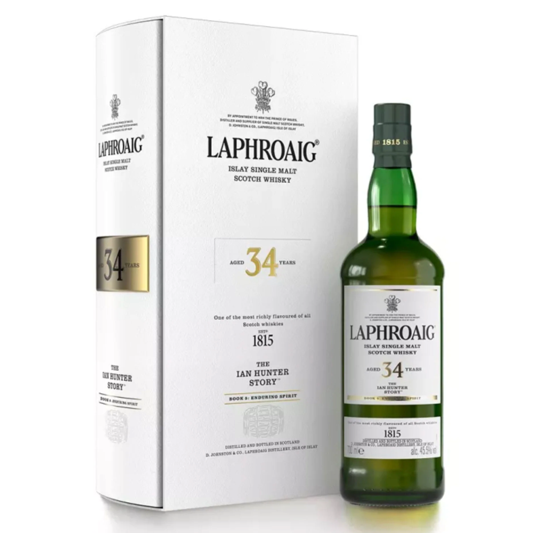 Laphroaig 34 Year Old The Ian Hunter Story Book #5 Single Malt Scotch Whisky 700mL