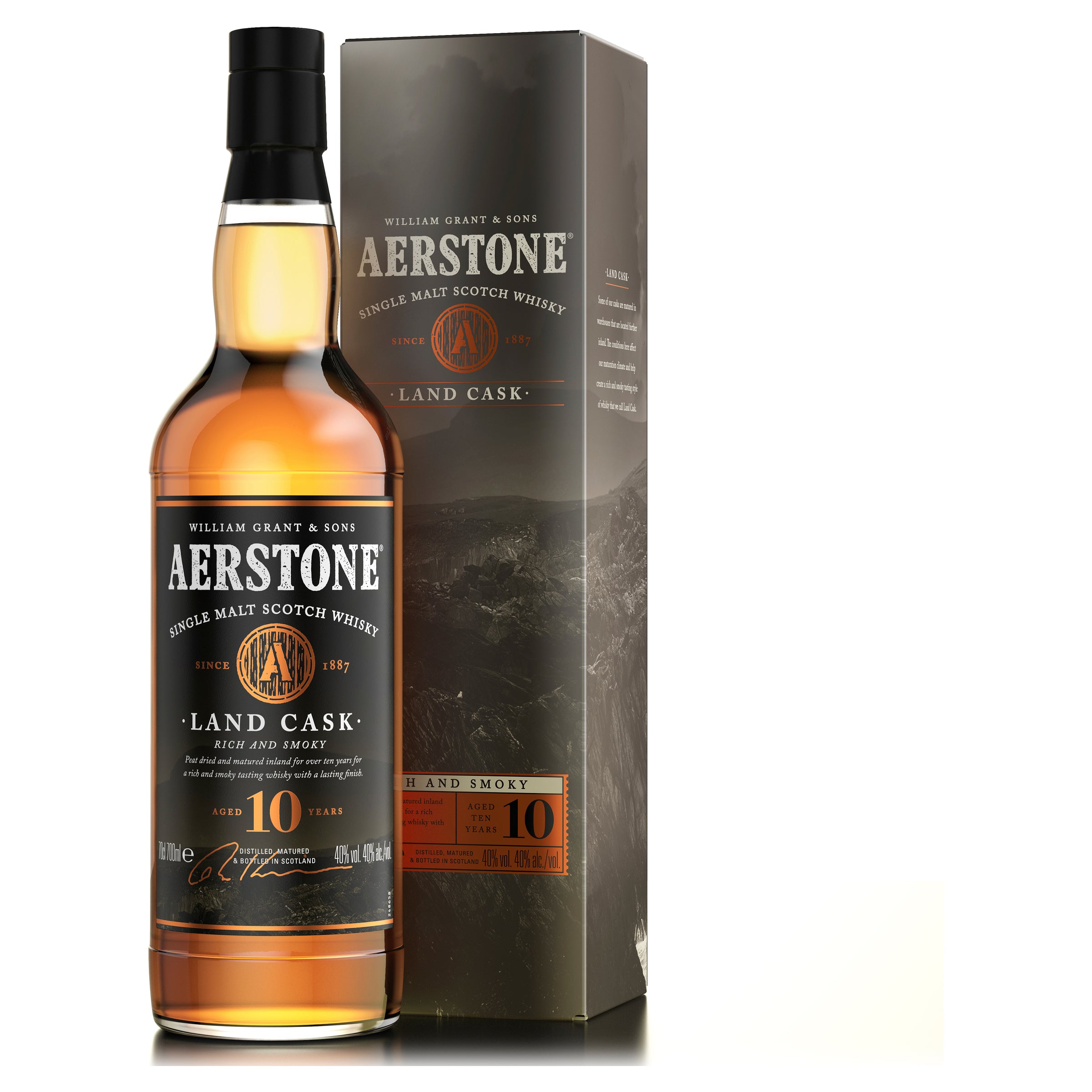 Aerstone Land Cask 10 Year Old Single Malt Scotch Whisky 700mL