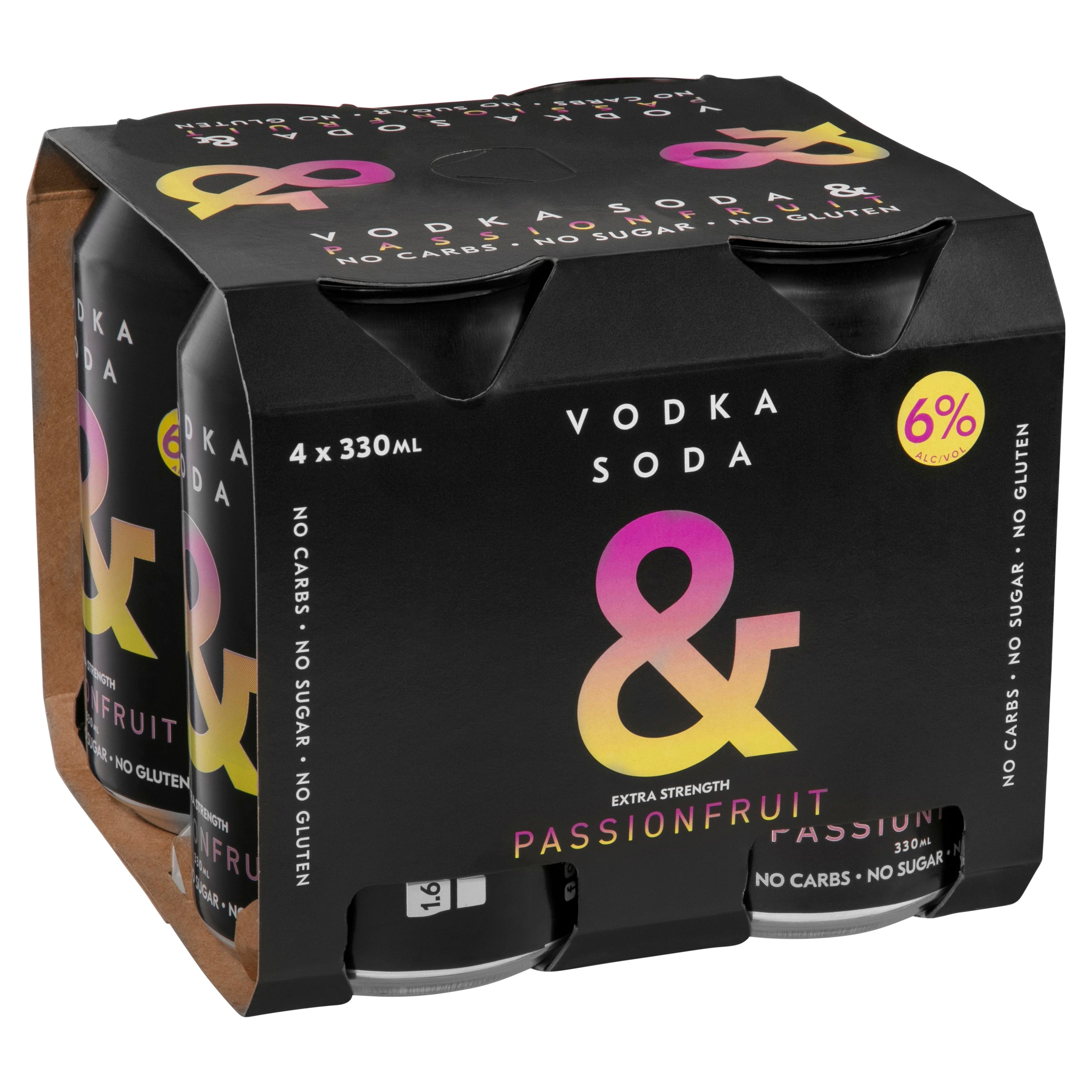 Ampersand Vodka Soda & Passionfruit 6% Can 330mL - Harry's Liquor