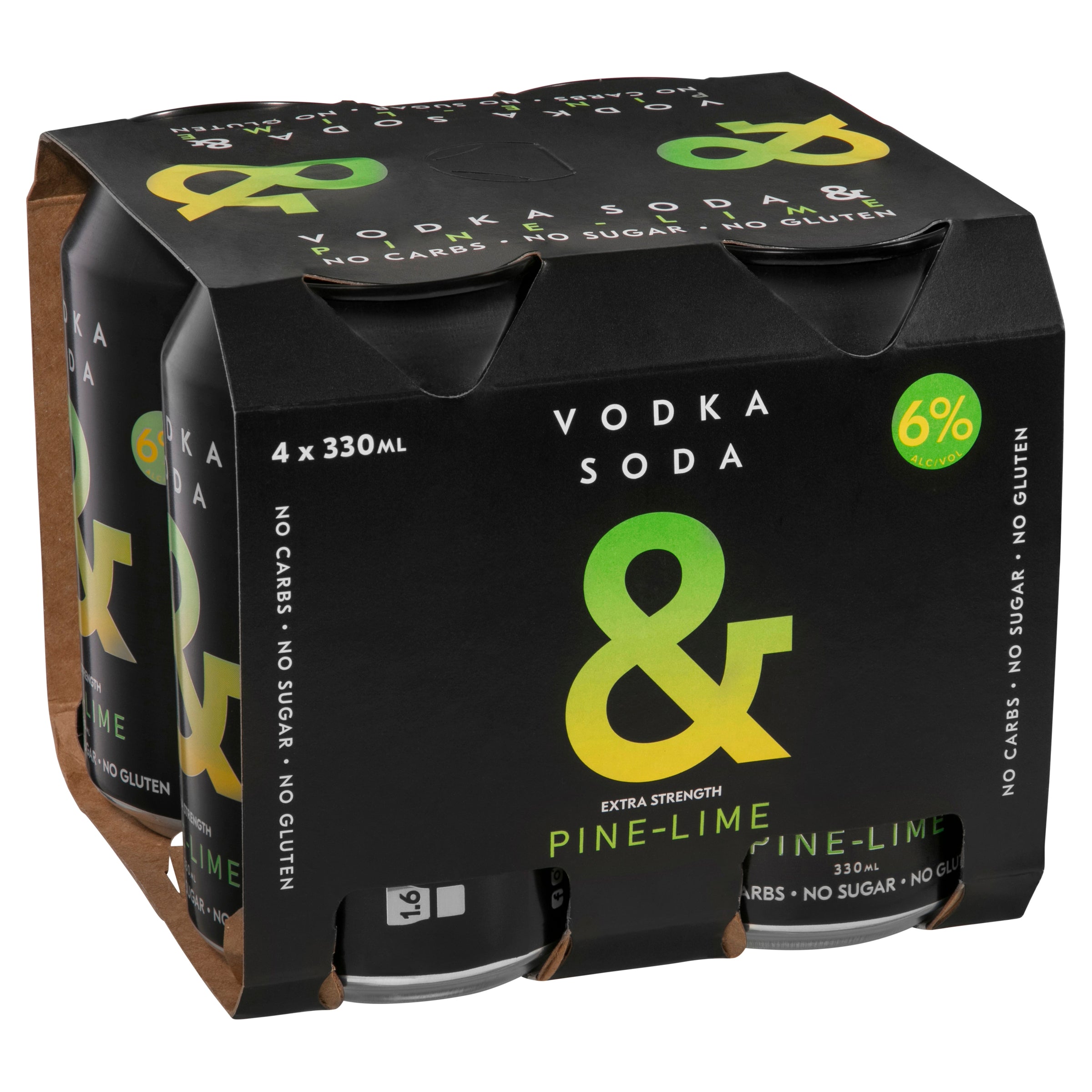 Ampersand Vodka Soda & Pine Lime 6% Can 330mL - Harry's Liquor