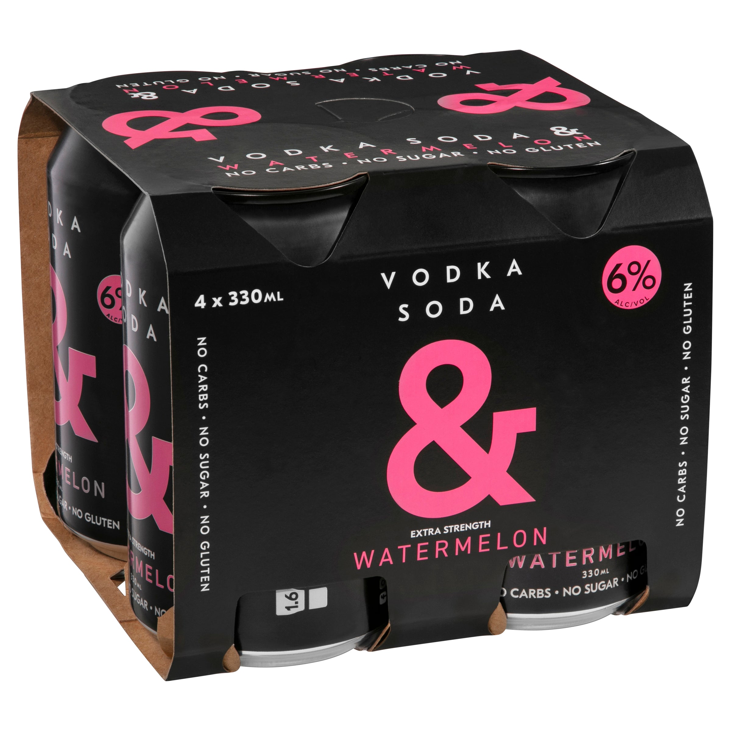 Ampersand Vodka Soda & Watermelon 6% Can 330mL