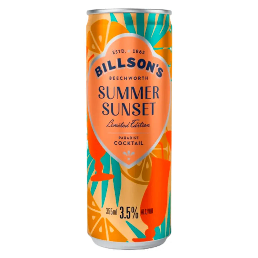 Billson's Summer Sunset Cocktail Can 355mL - Harry's Liquor