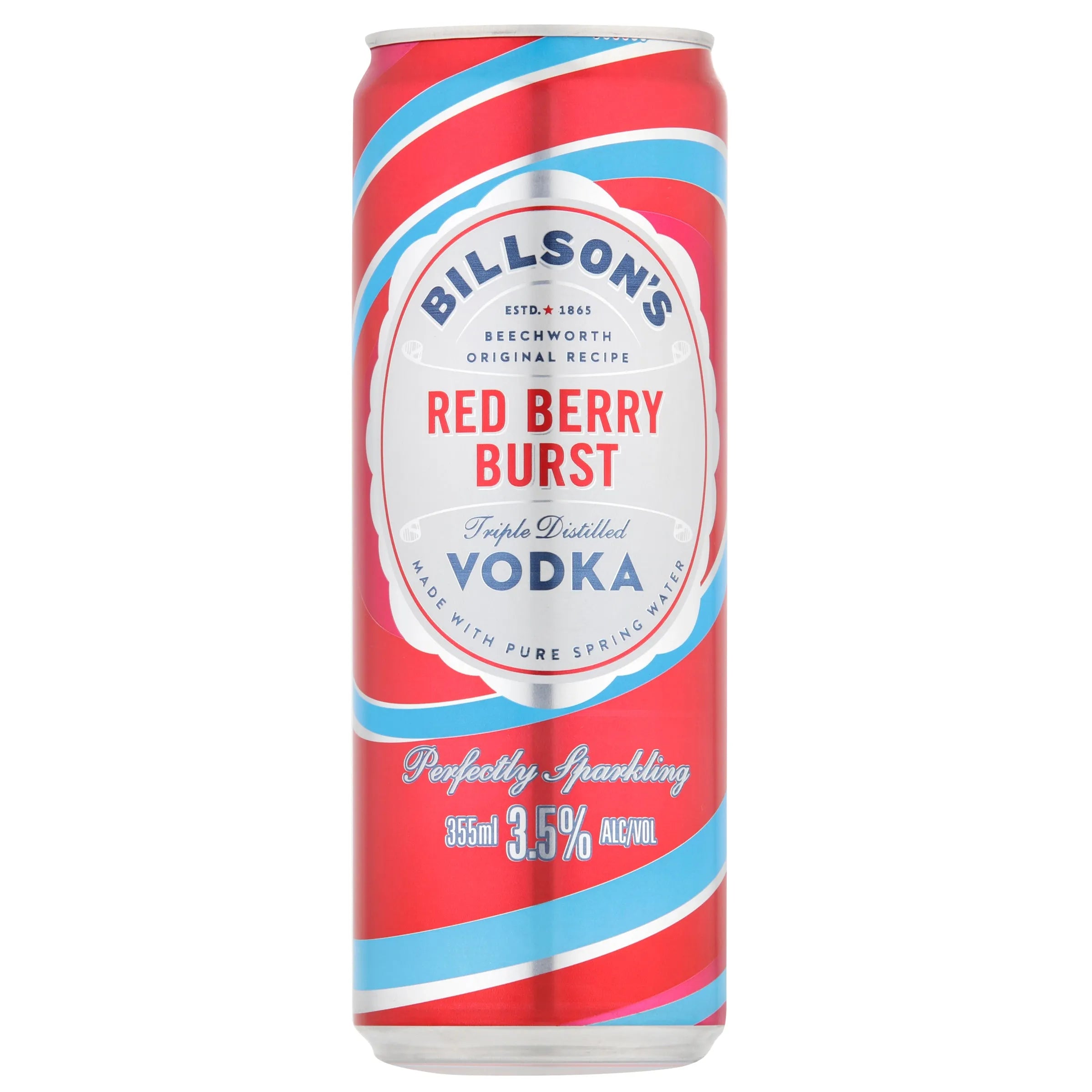 Billson's Vodka Red Berry Burst Can 355mL - Harry's Liquor