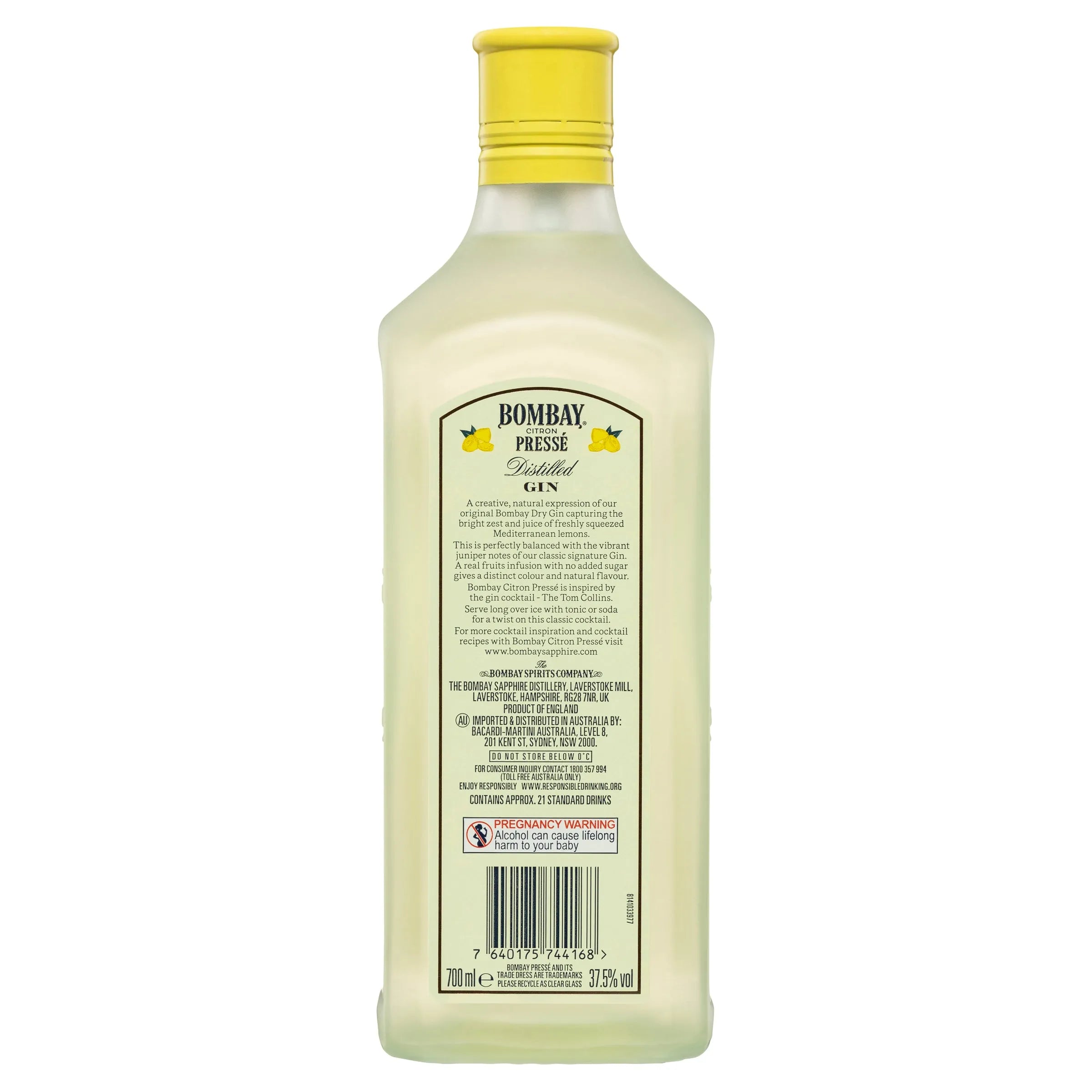 Bombay Sapphire Citron Presse Gin 700mL - Harry's Liquor