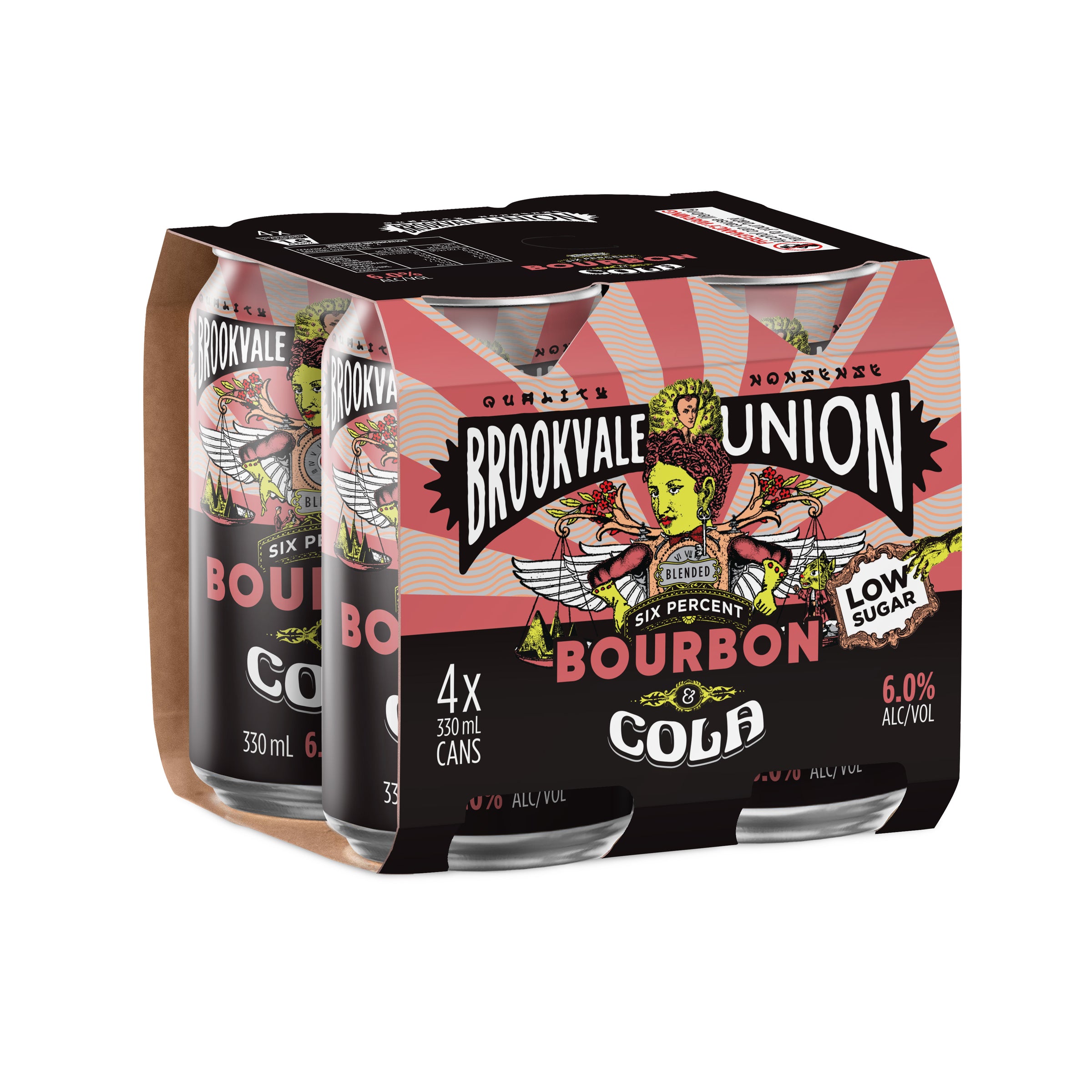 Brookvale Union Bourbon & Cola 6% Can 330mL - Harry's Liquor