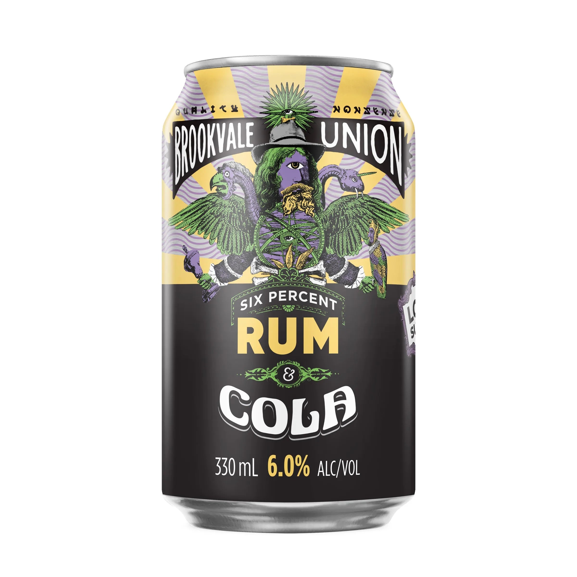 Brookvale Union Rum & Cola 6% Can 330mL - Harry's Liquor