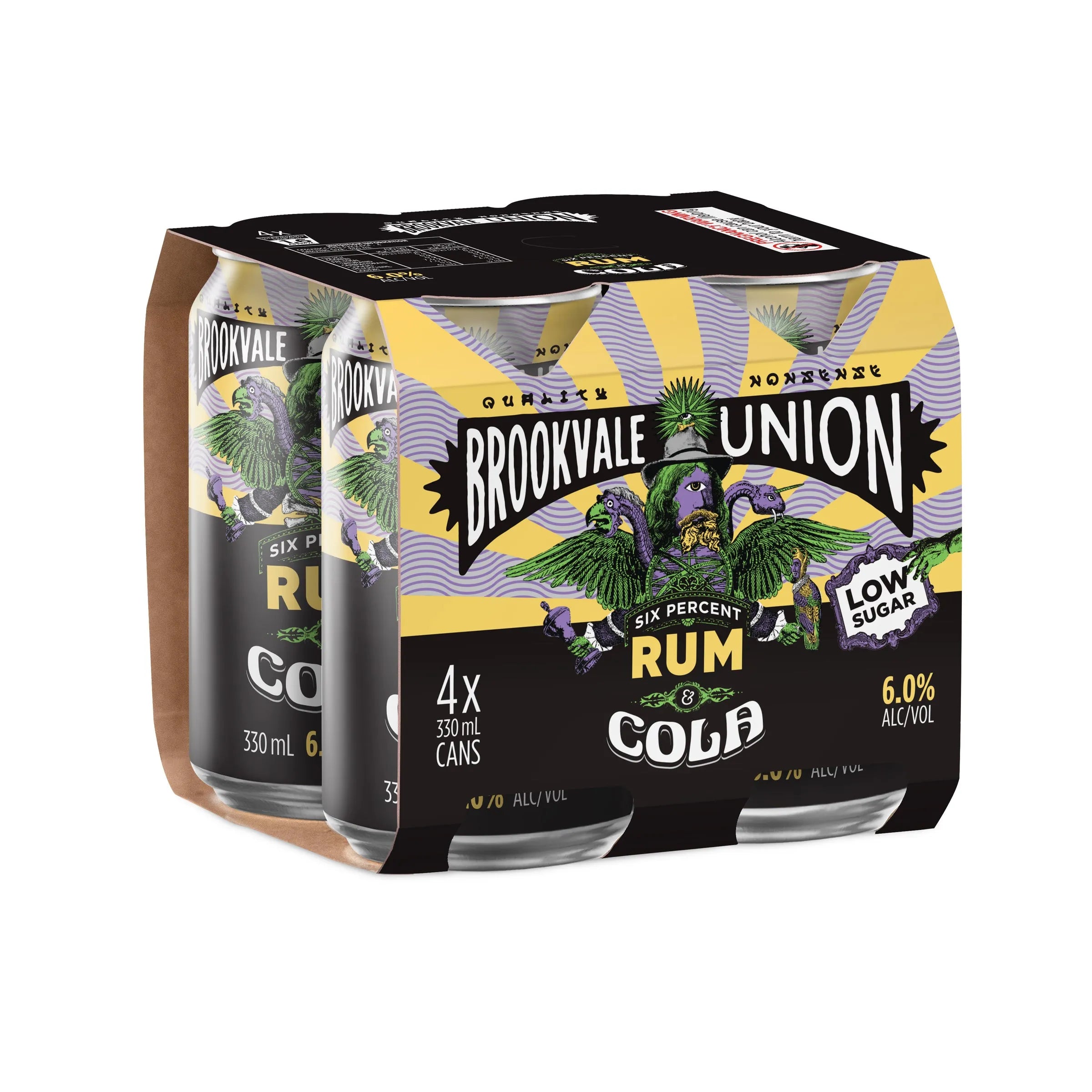 Brookvale Union Rum & Cola 6% Can 330mL - Harry's Liquor