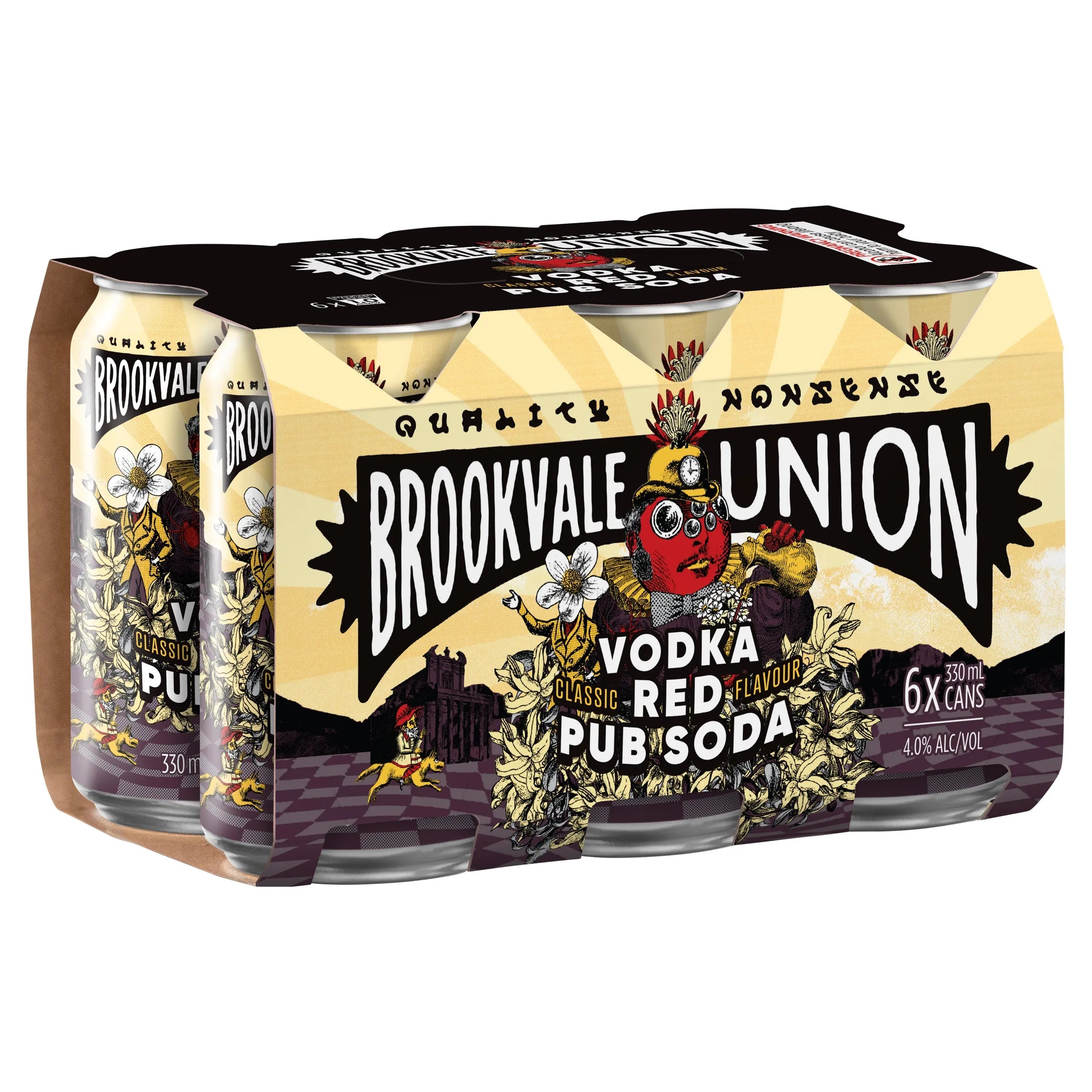 Brookvale Union Vodka Red Pub Soda Can 330mL - Harry's Liquor