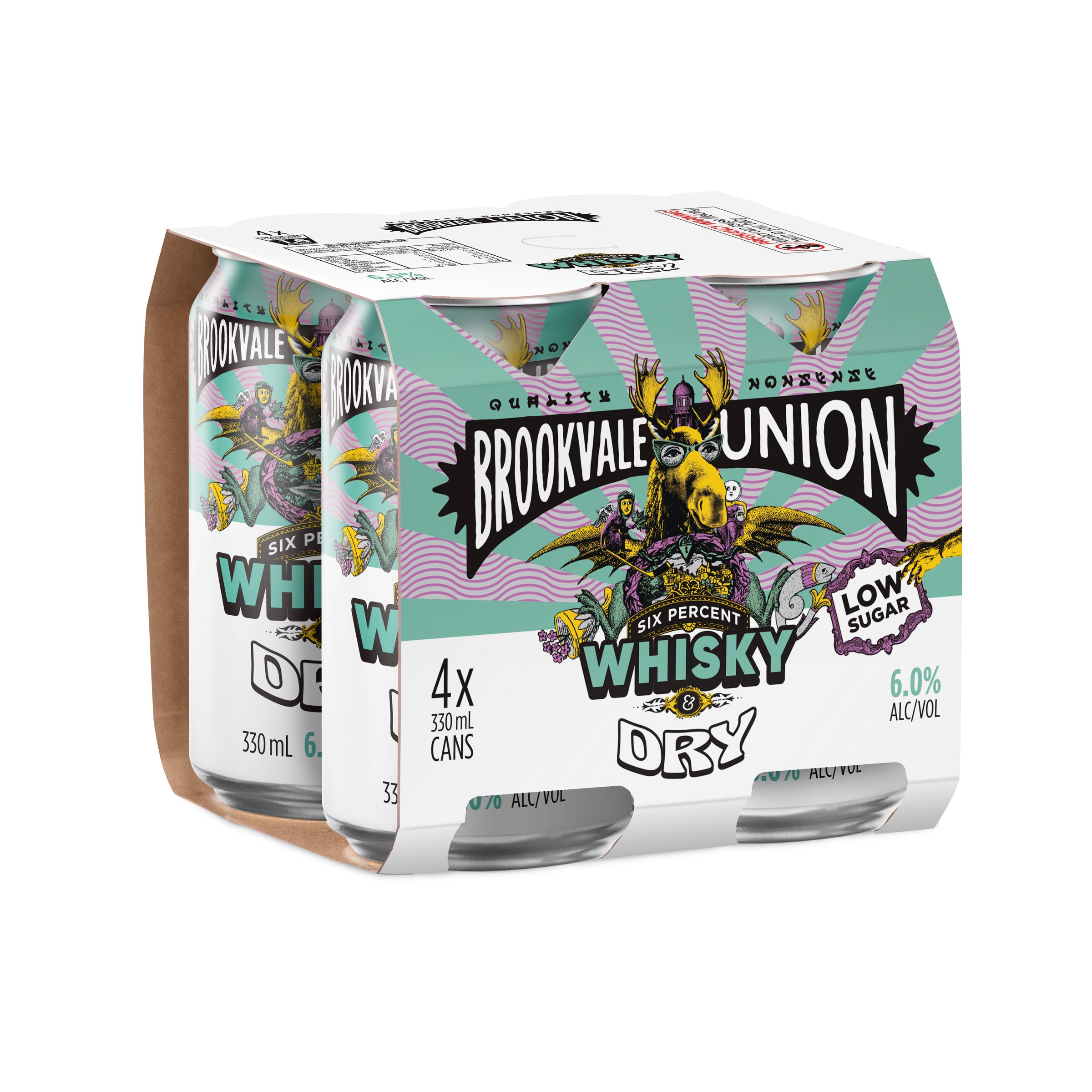 Brookvale Union Whisky & Dry 6% Can 330mL - Harry's Liquor