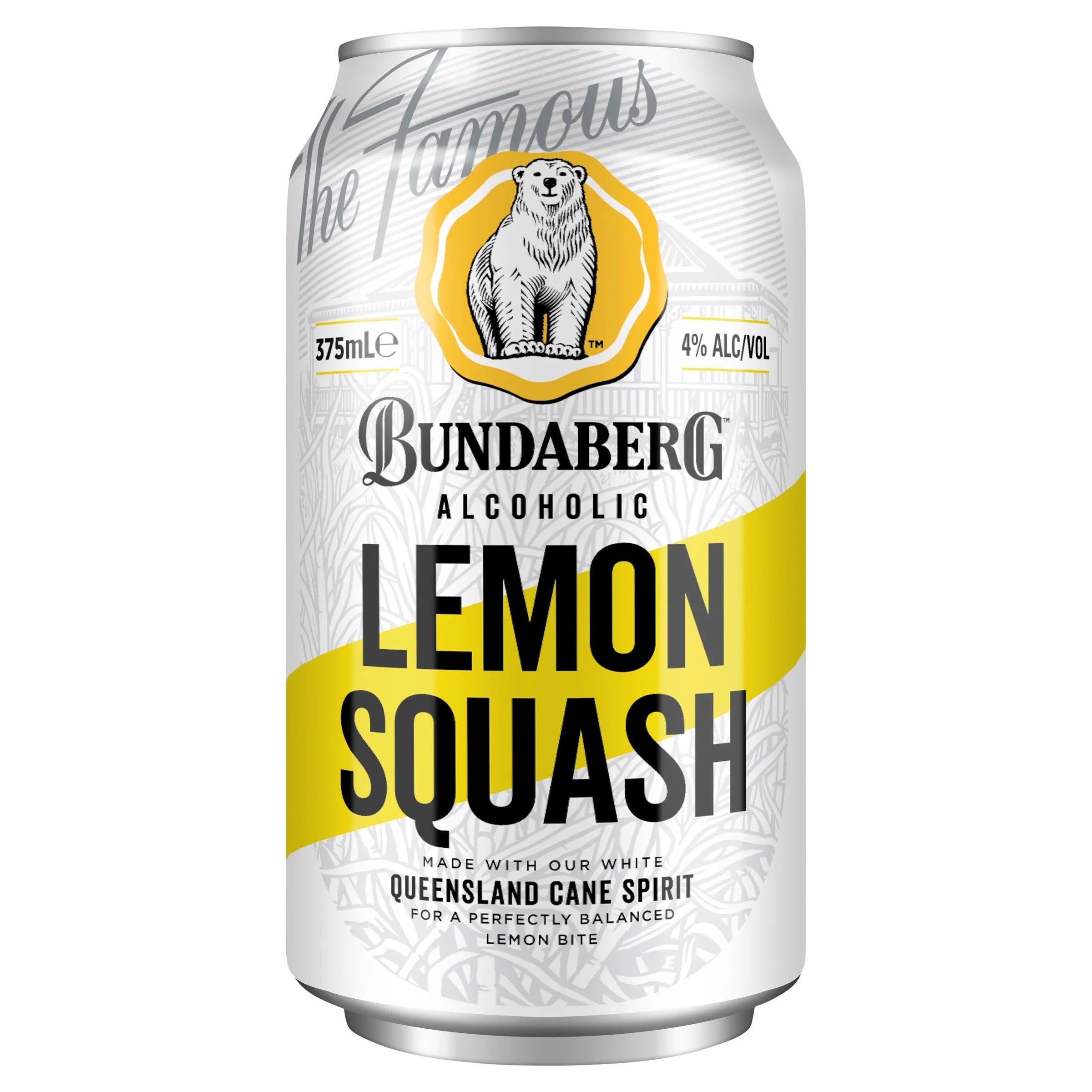 Bundaberg Alcoholic Lemon Squash Can 375mL - Harry's Liquor