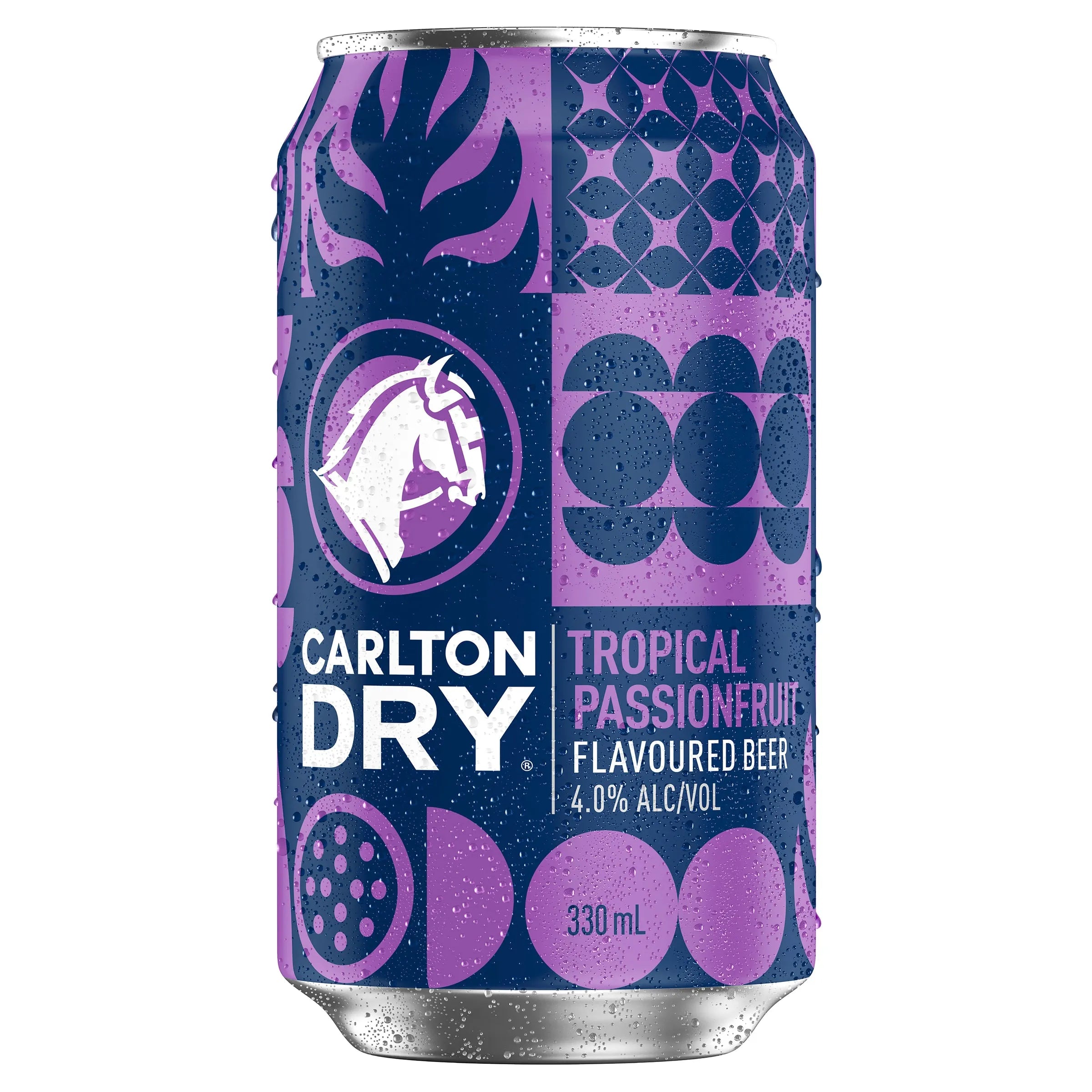 Carlton Dry Tropical Passionfruit Flavoured Beer Can 330mL - Harry's Liquor