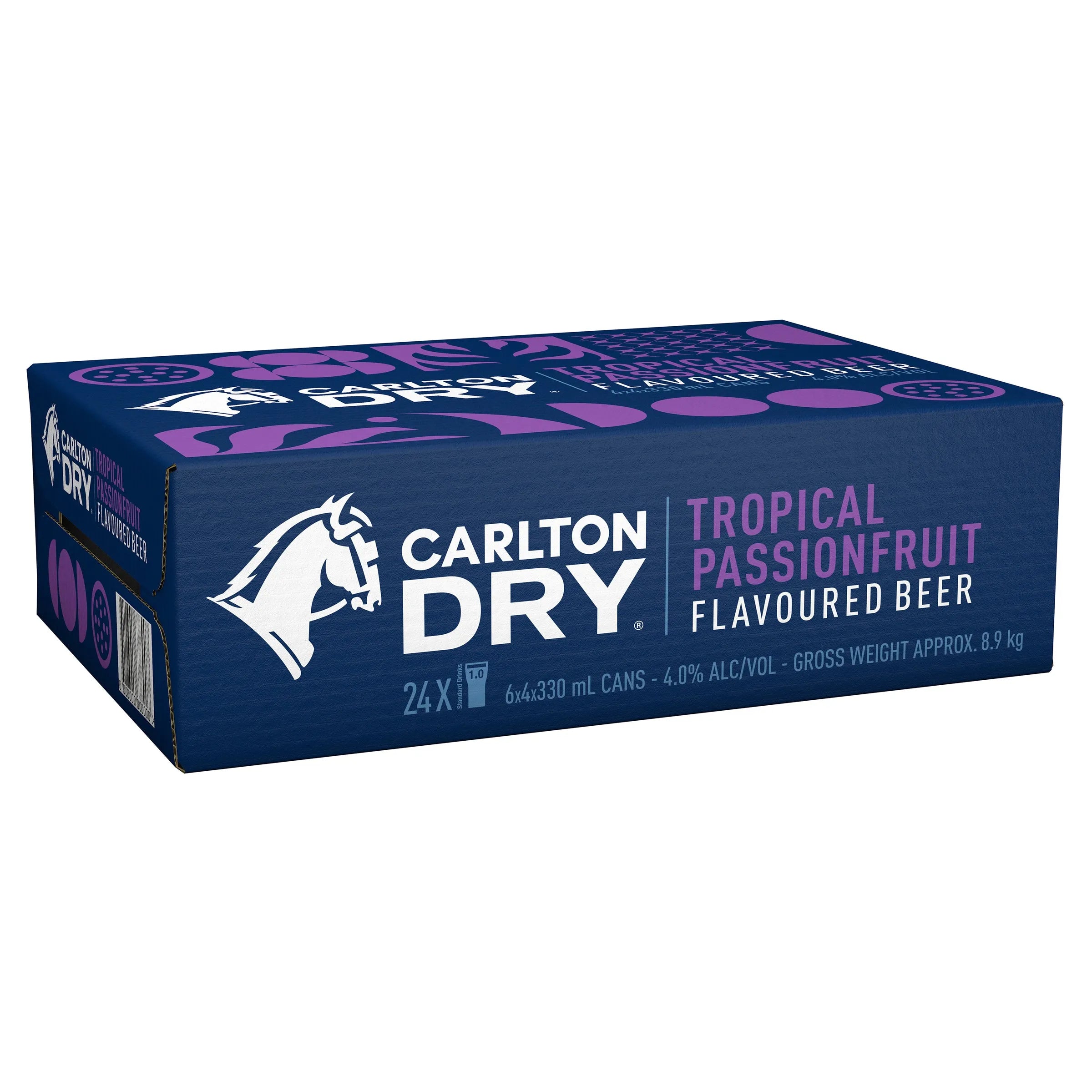 Carlton Dry Tropical Passionfruit Flavoured Beer Can 330mL - Harry's Liquor