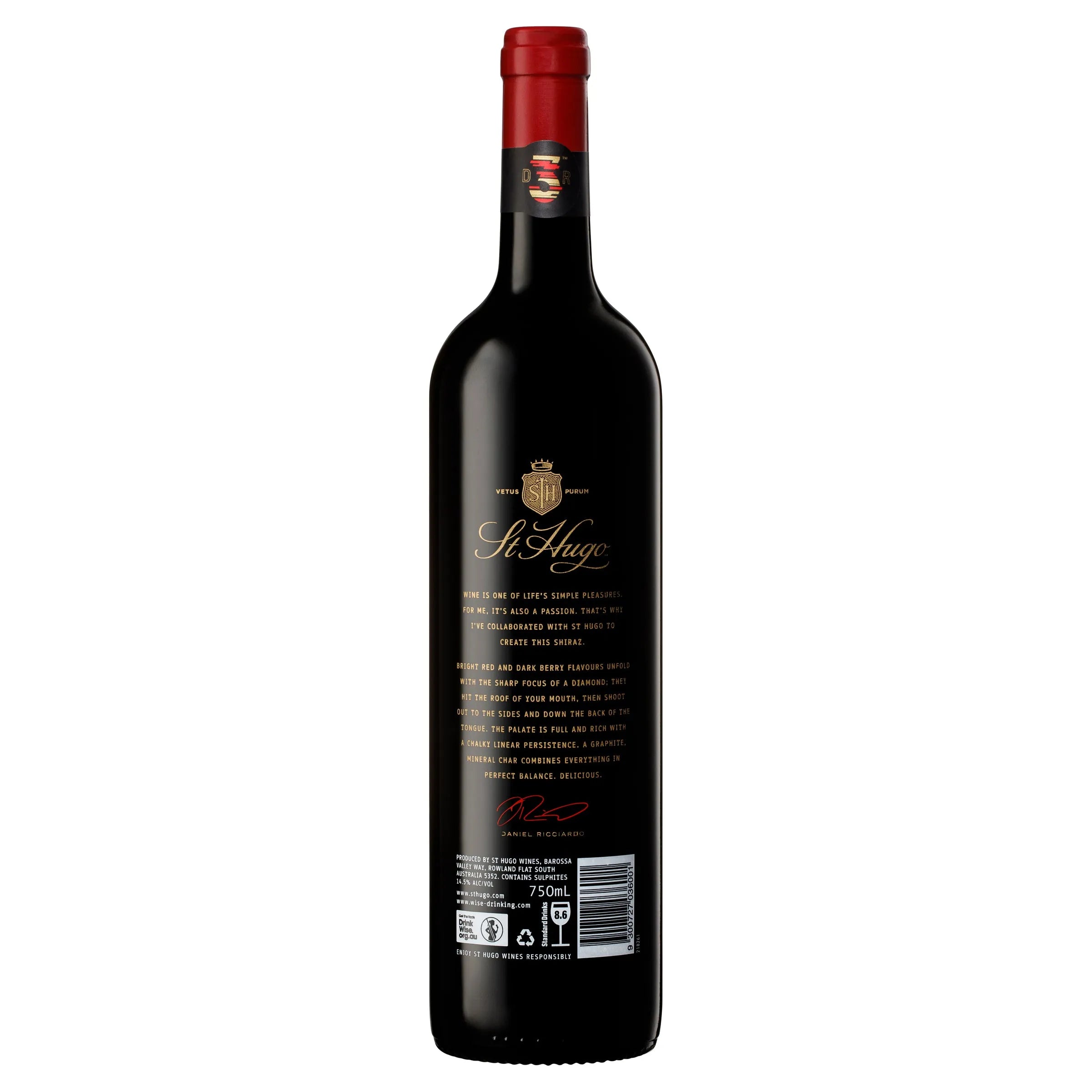 DR3 x St Hugo South Australian Shiraz 2020 - Harry's Liquor