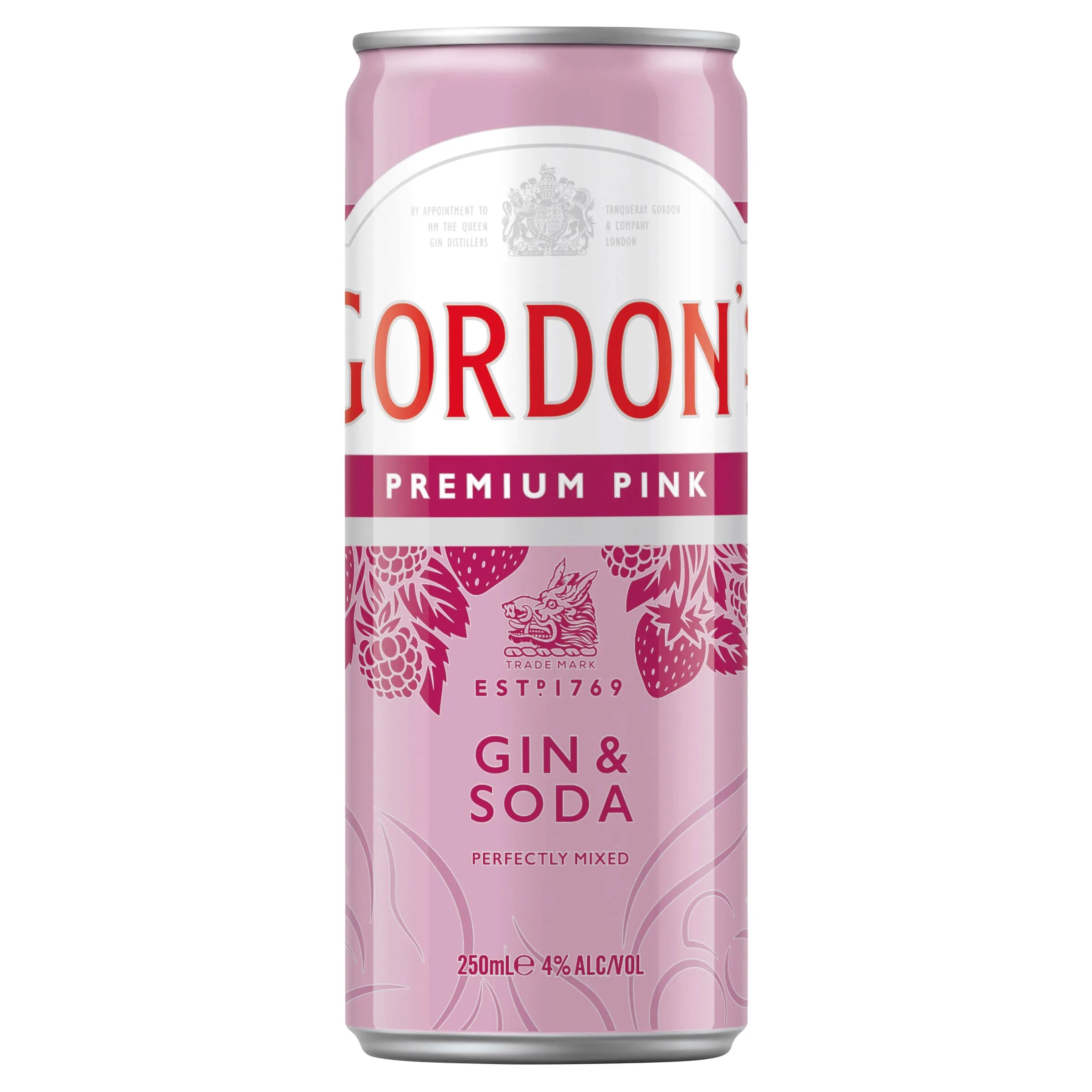 Gordon's Pink Gin & Soda Can 250mL - Harry's Liquor