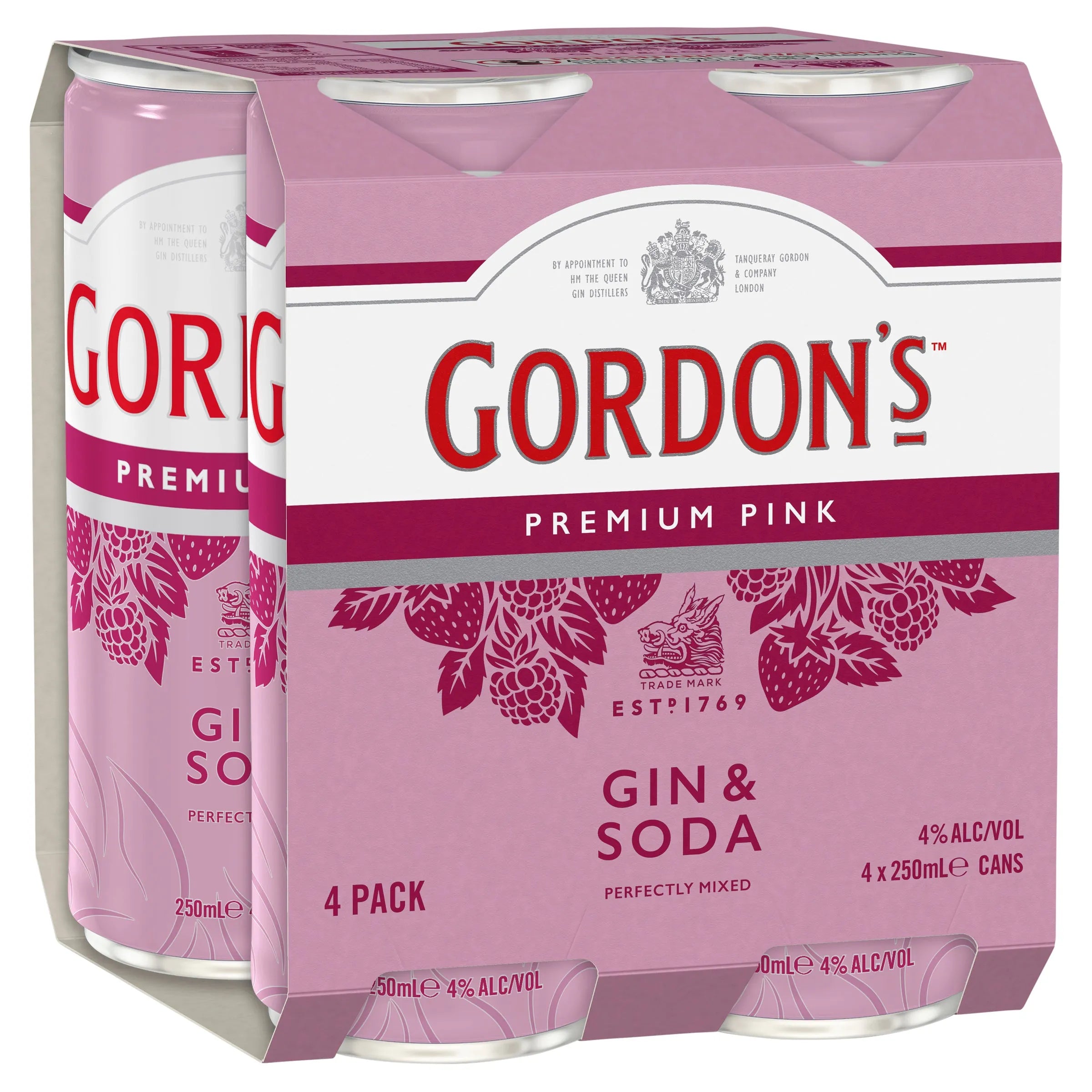 Gordon's Pink Gin & Soda Can 250mL - Harry's Liquor