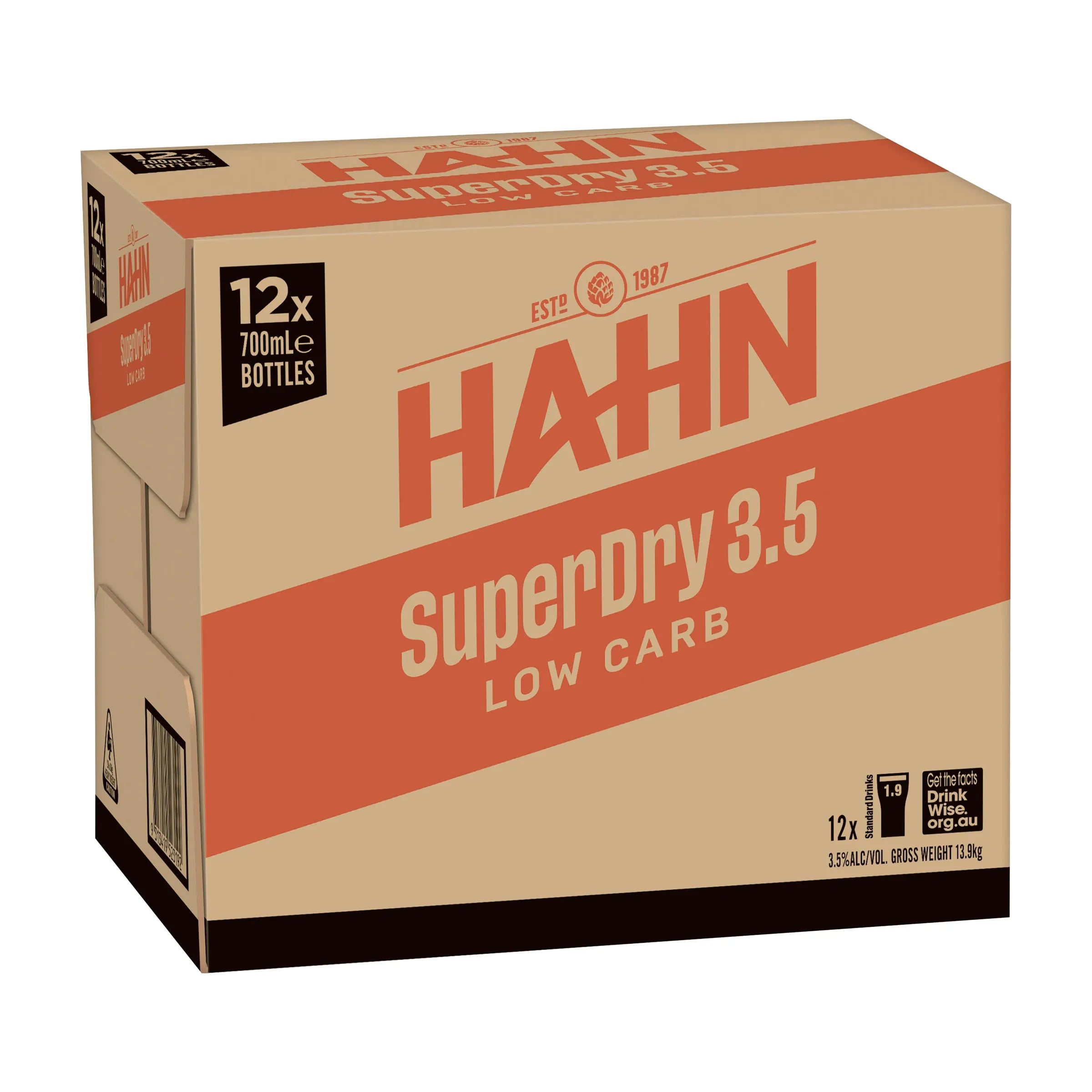 Hahn Super Dry 3.5% Bottle 750mL - Harry's Liquor