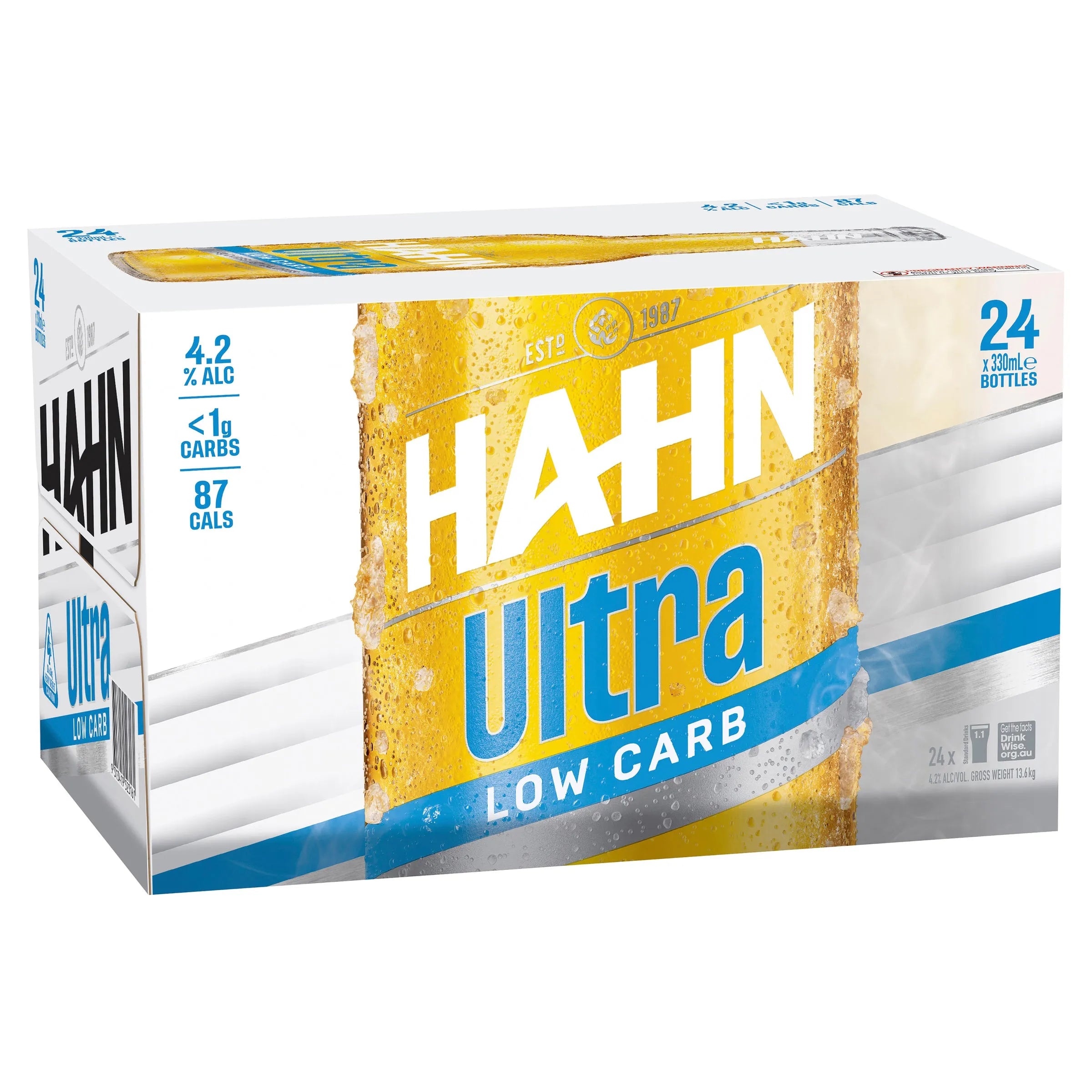 Hahn Super Dry Ultra Low Carb Bottle 330mL - Harry's Liquor