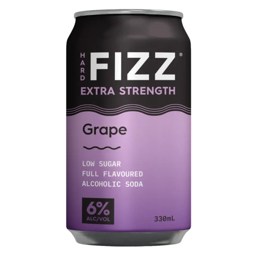 Hard Fizz Extra Strength Grape Seltzer Can 330mL - Harry's Liquor