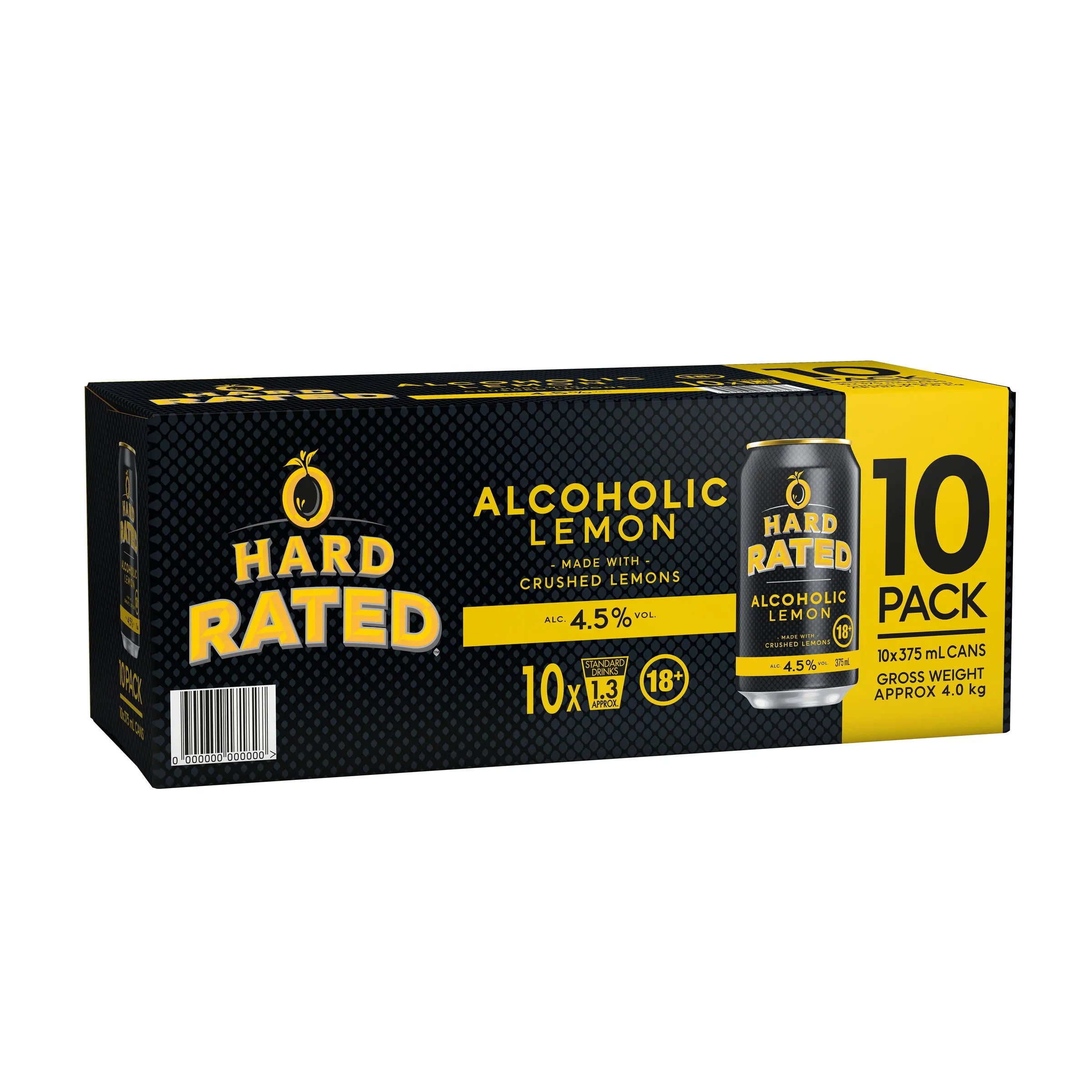 Hard Rated 10 Pack Can 375mL - Harry's Liquor