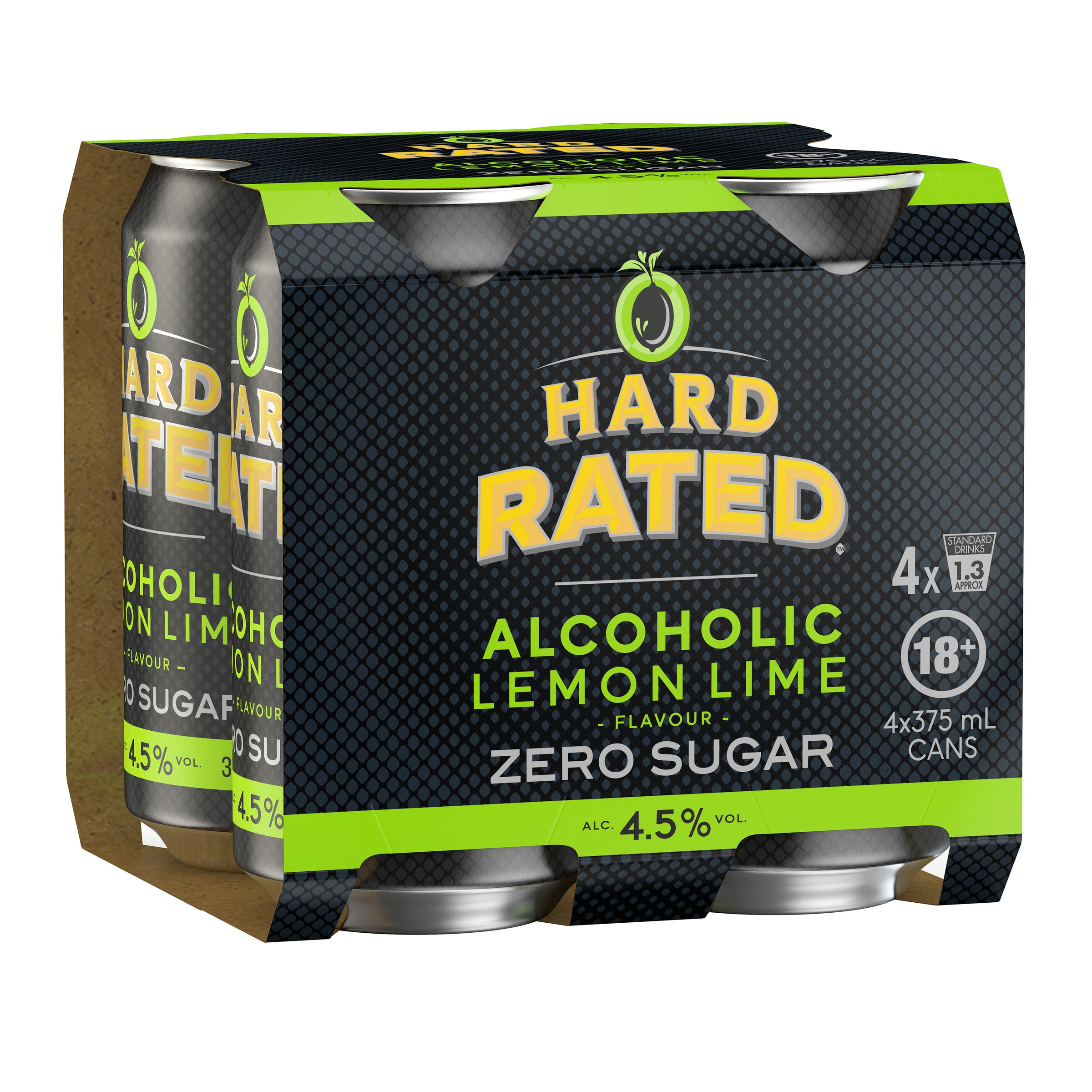 Hard Rated Lemon Lime Zero Sugar Can 375mL - Harry's Liquor