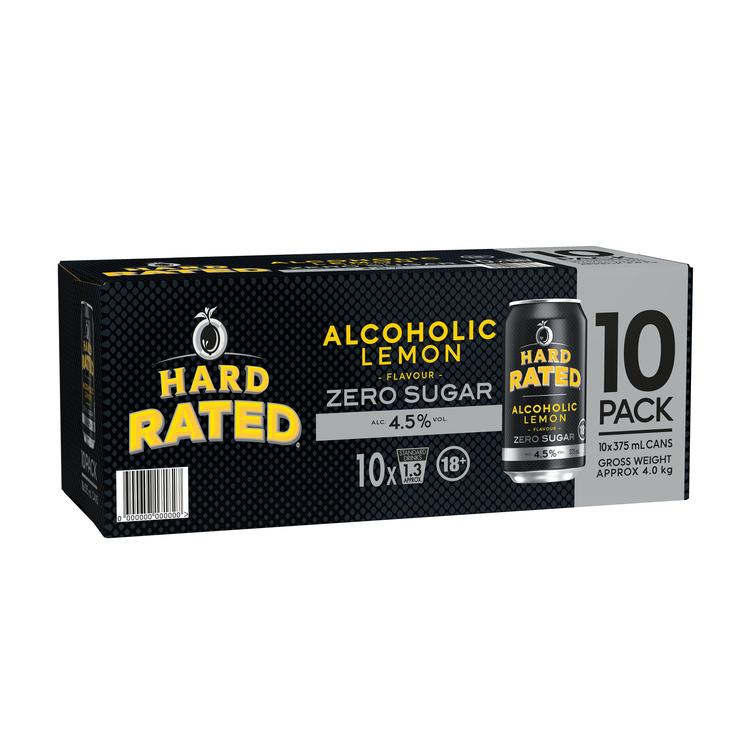 Hard Rated Zero Sugar 10 Pack Can 375mL - Harry's Liquor