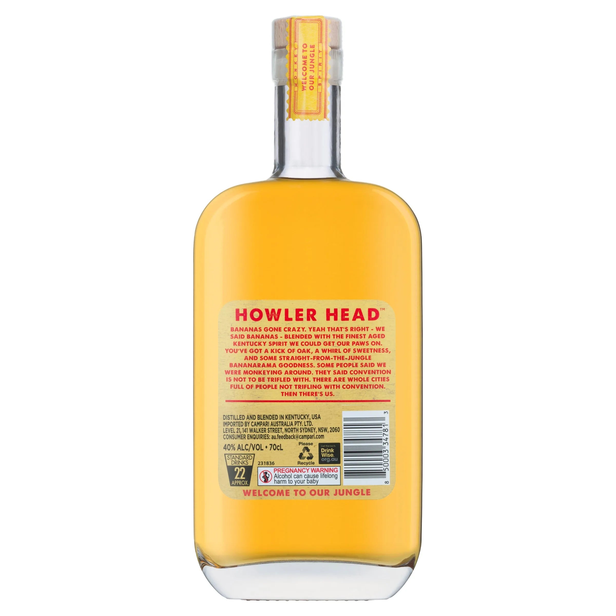 Howler Head Banana Bourbon 700mL - Harry's Liquor