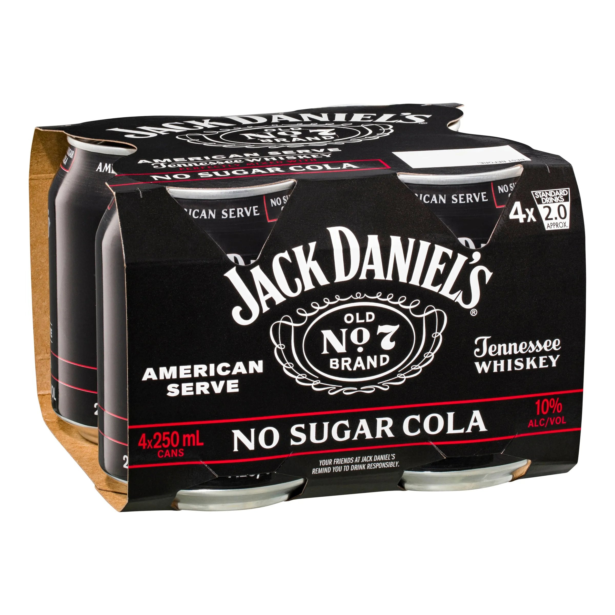 Jack Daniel's American Serve & No Sugar Can 250mL - Harry's Liquor