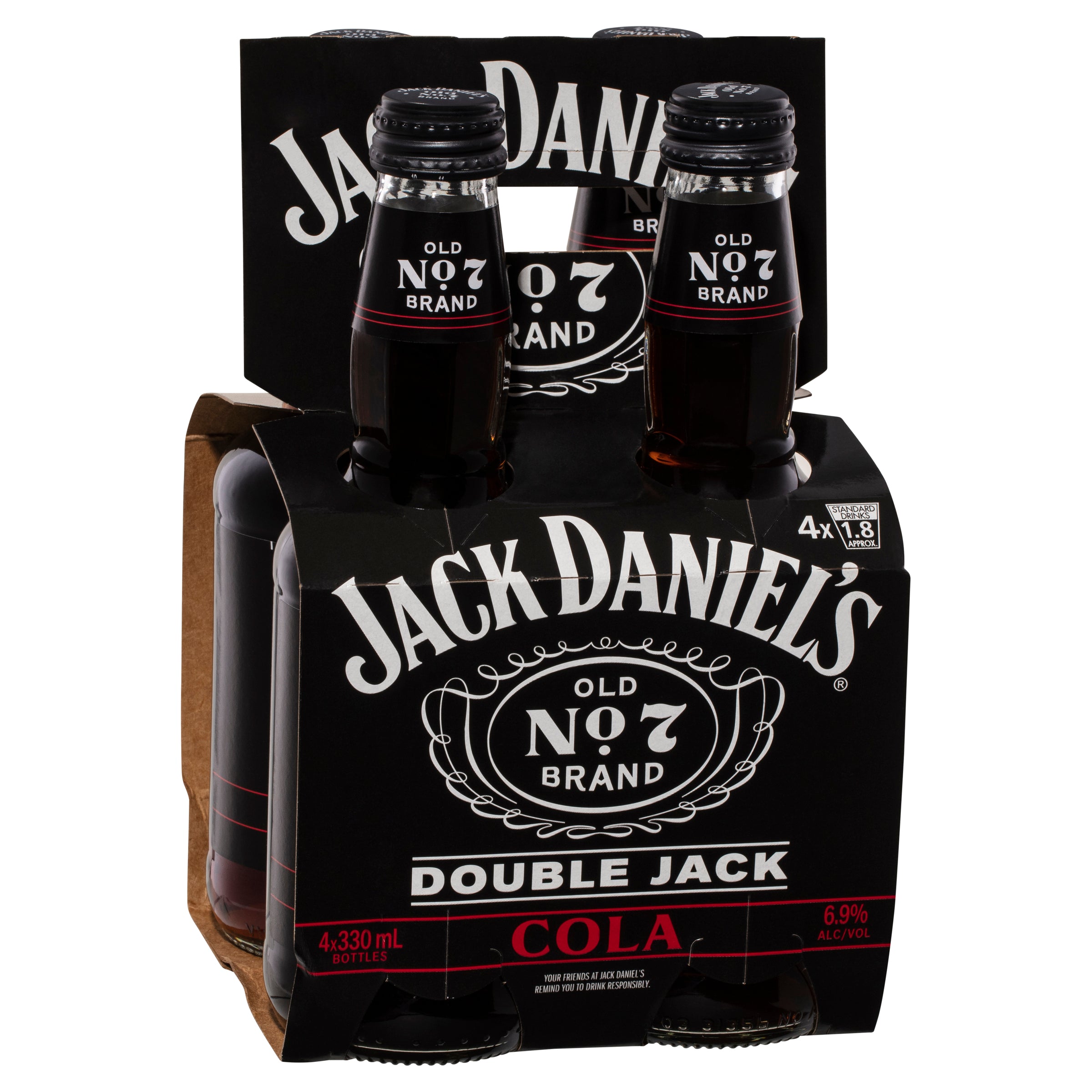 Jack Daniel's Tennessee Whiskey Double Jack & Cola Bottle 330mL - Harry's Liquor