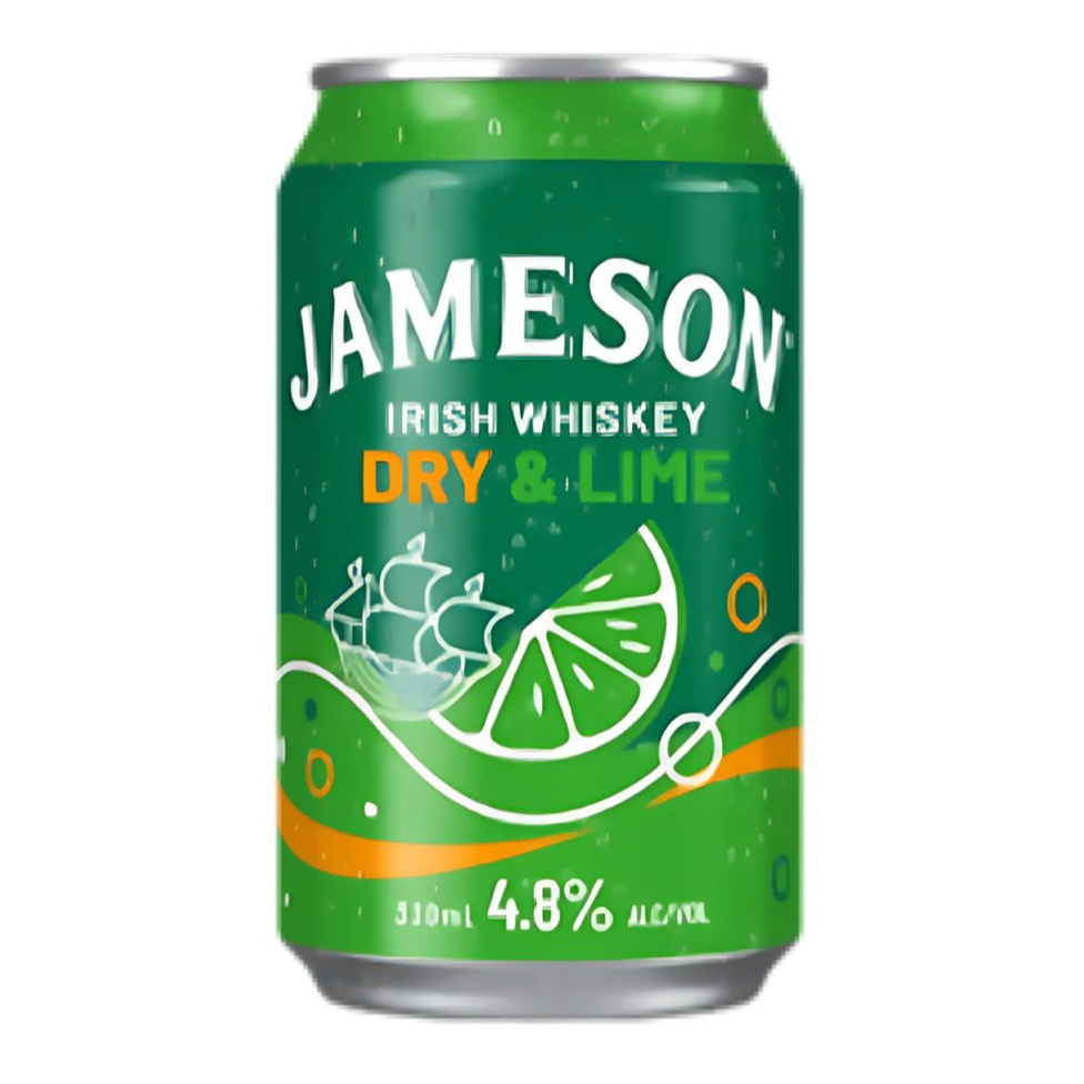 Jameson Irish Whiskey & Dry Lime 4.8% Can 330mL - Harry's Liquor