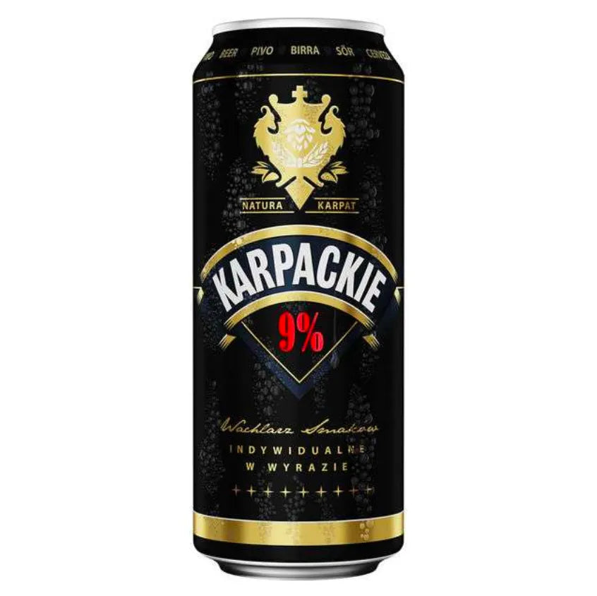 Karpackie Polish Strong Lager 9% Can 500mL - Harry's Liquor