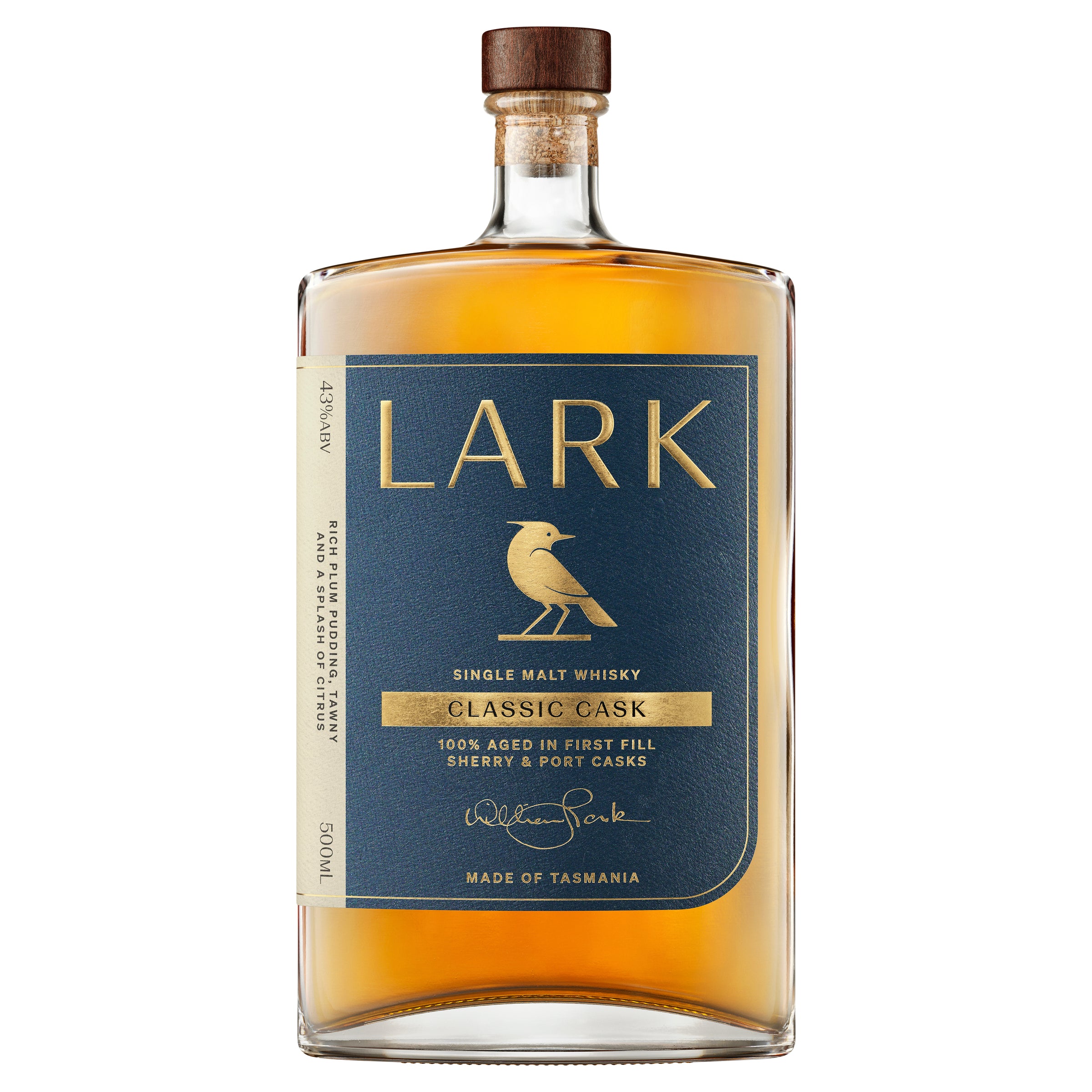 Lark Classic Cask Single Malt Australian Whisky 500mL - Harry's Liquor