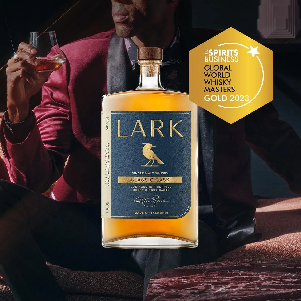 Lark Classic Cask Single Malt Australian Whisky 500mL - Harry's Liquor