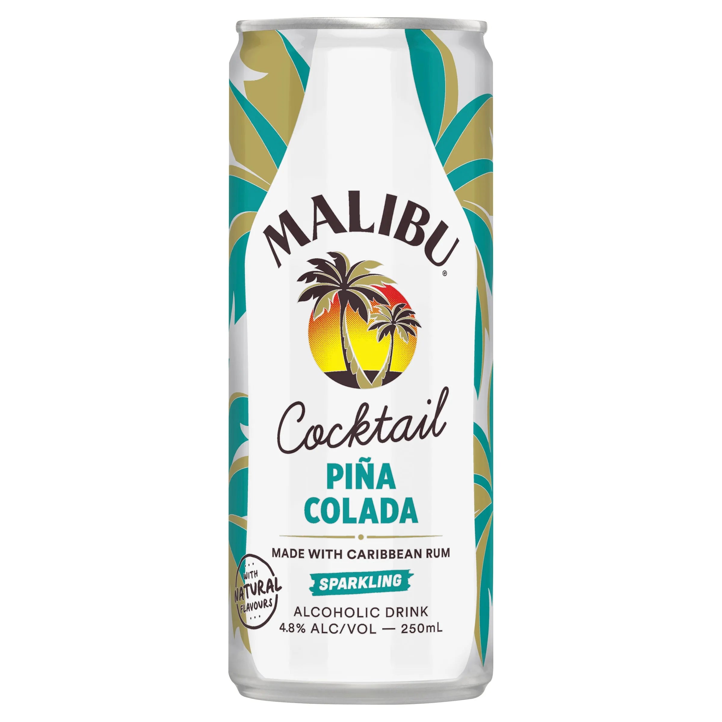 Malibu Rum & Pina Colada Can 250mL - Harry's Liquor