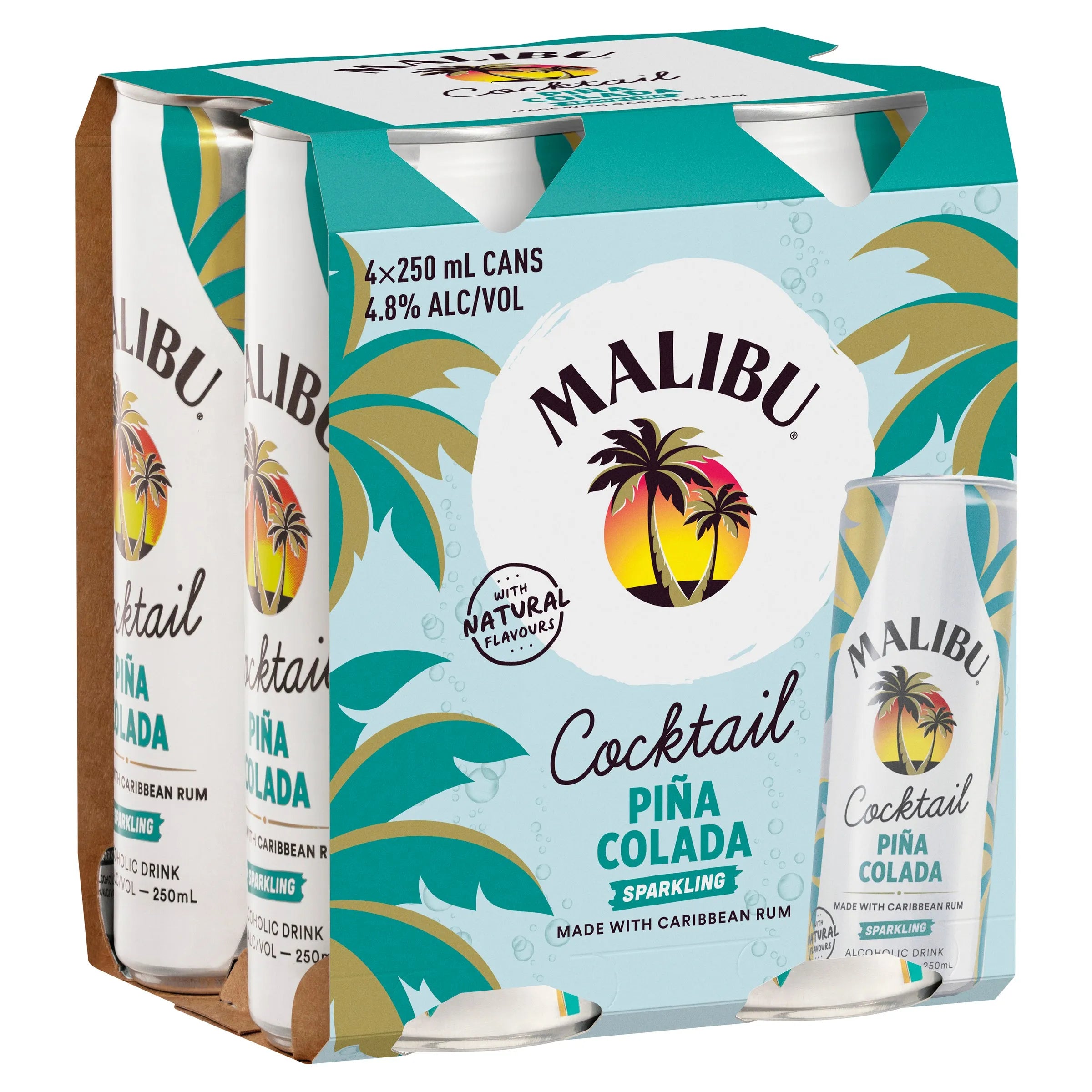 Malibu Rum & Pina Colada Can 250mL - Harry's Liquor