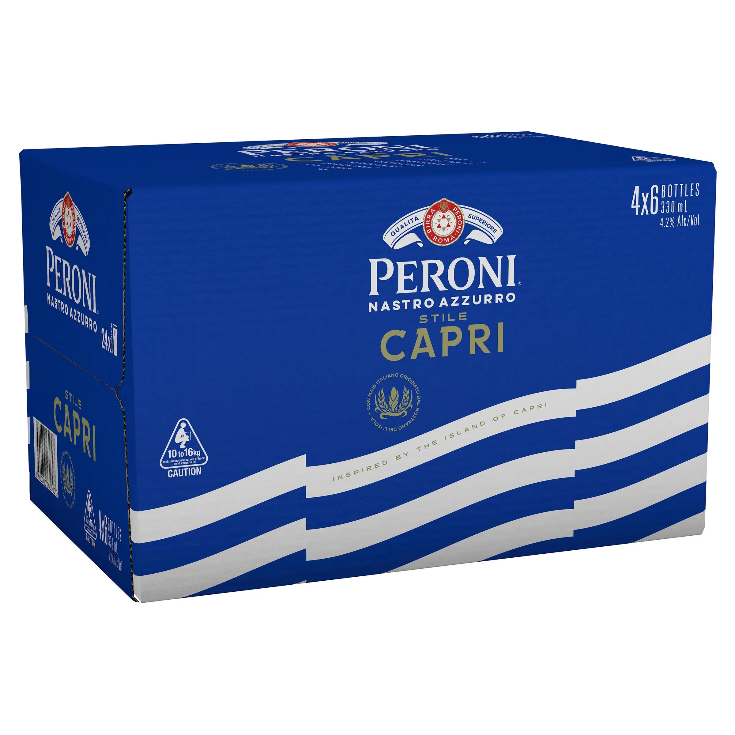 Peroni Nastro Azzurro Stile Capri Bottle 330mL - Harry's Liquor