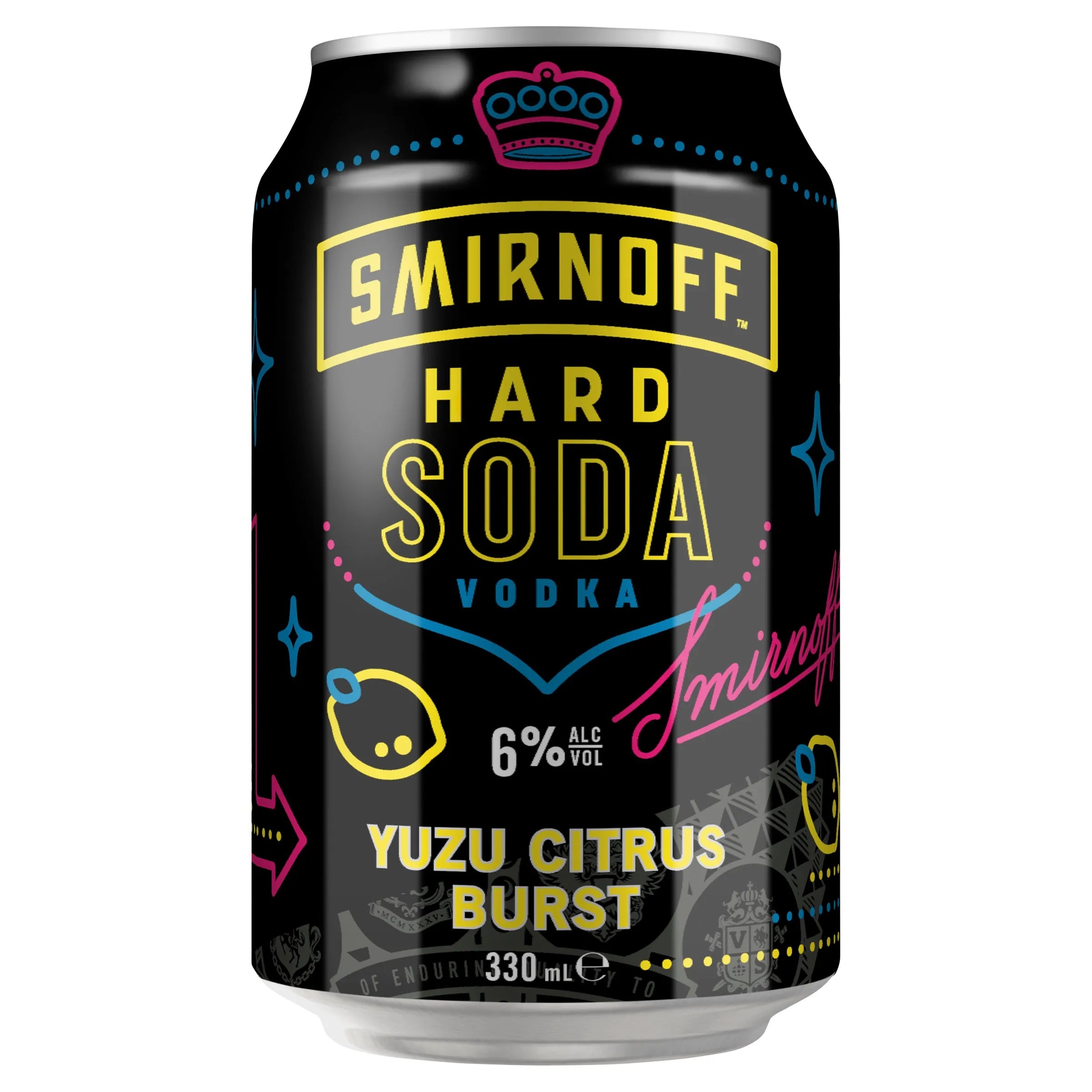 Smirnoff Hard Soda Yuzu Citrus Burst 6% Can 330mL - Harry's Liquor