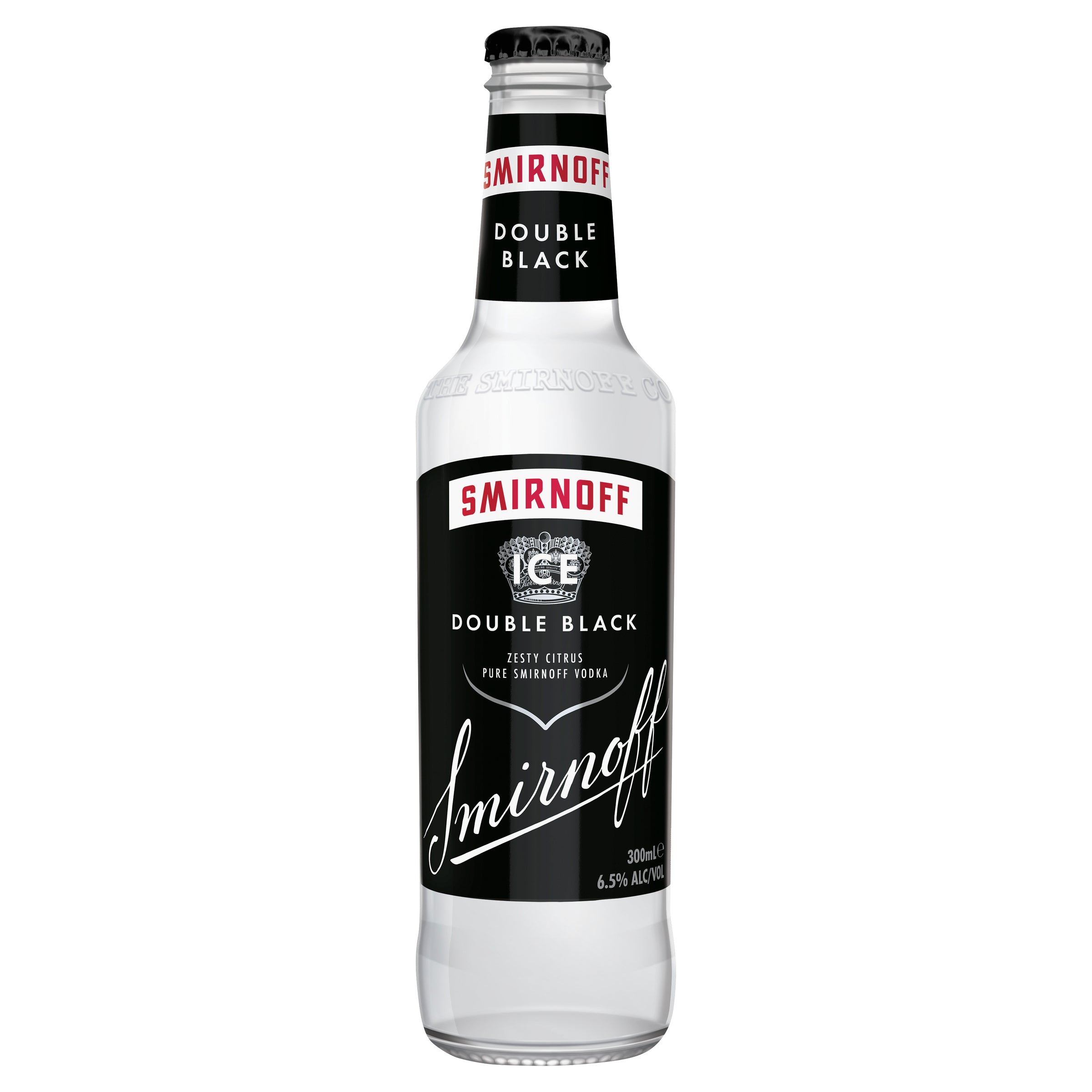 Smirnoff Ice Double Black 6.5% Bottle 300mL - Harry's Liquor