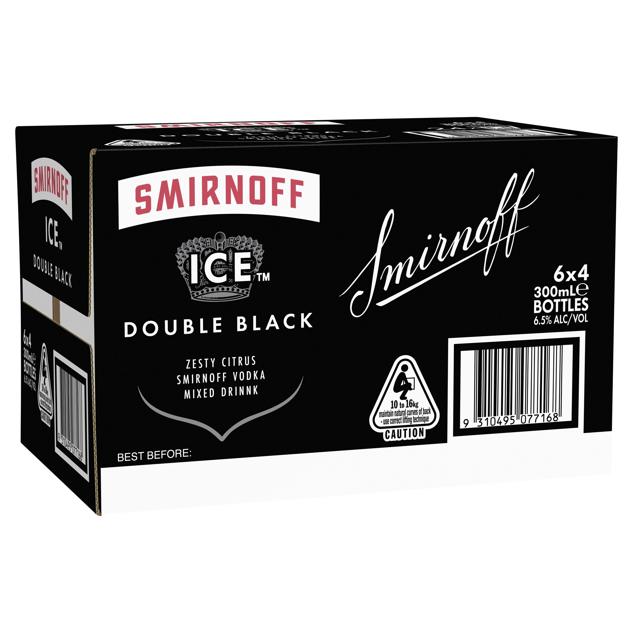 Smirnoff Ice Double Black 6.5% Bottle 300mL - Harry's Liquor