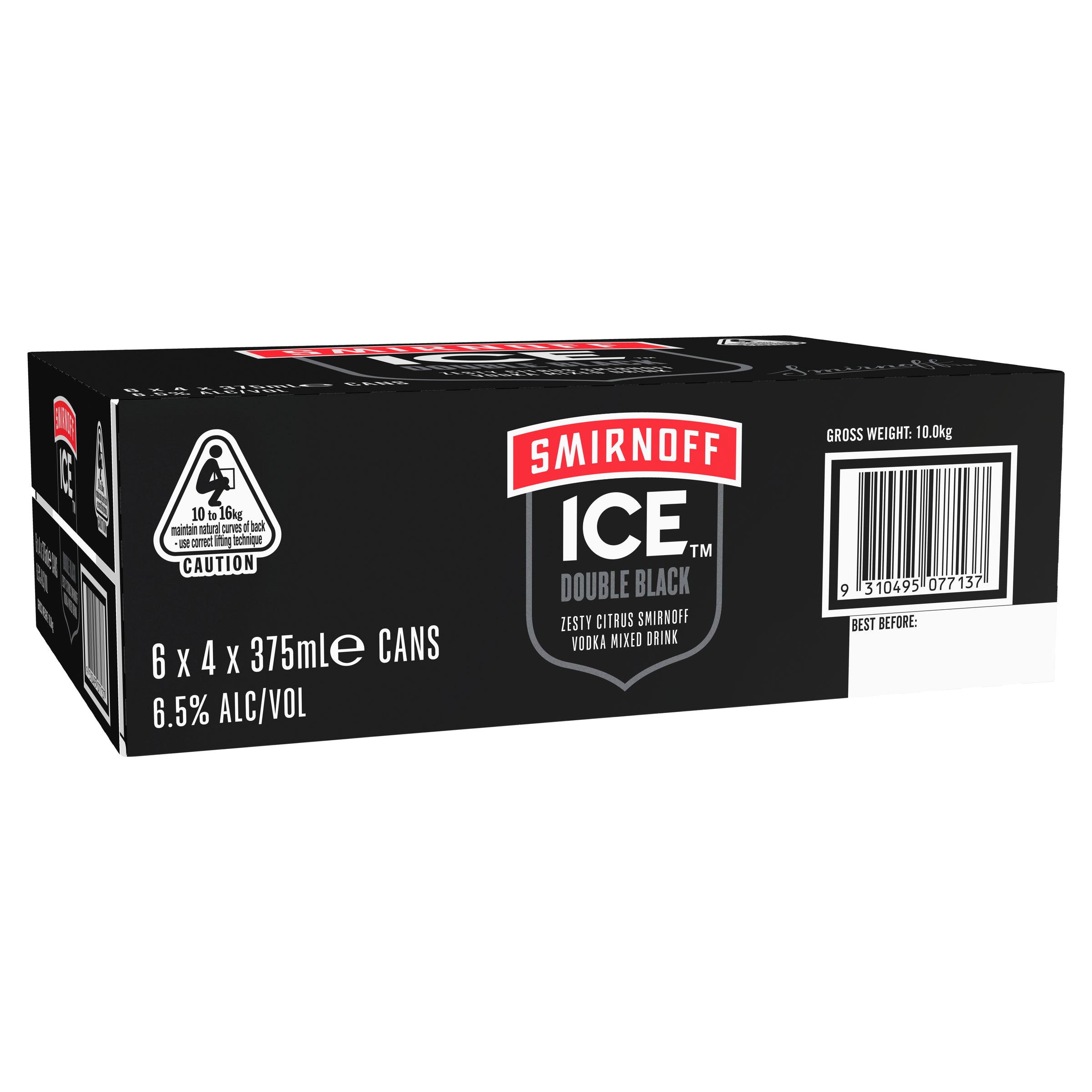 Smirnoff Ice Double Black 6.5% Can 375mL - Harry's Liquor