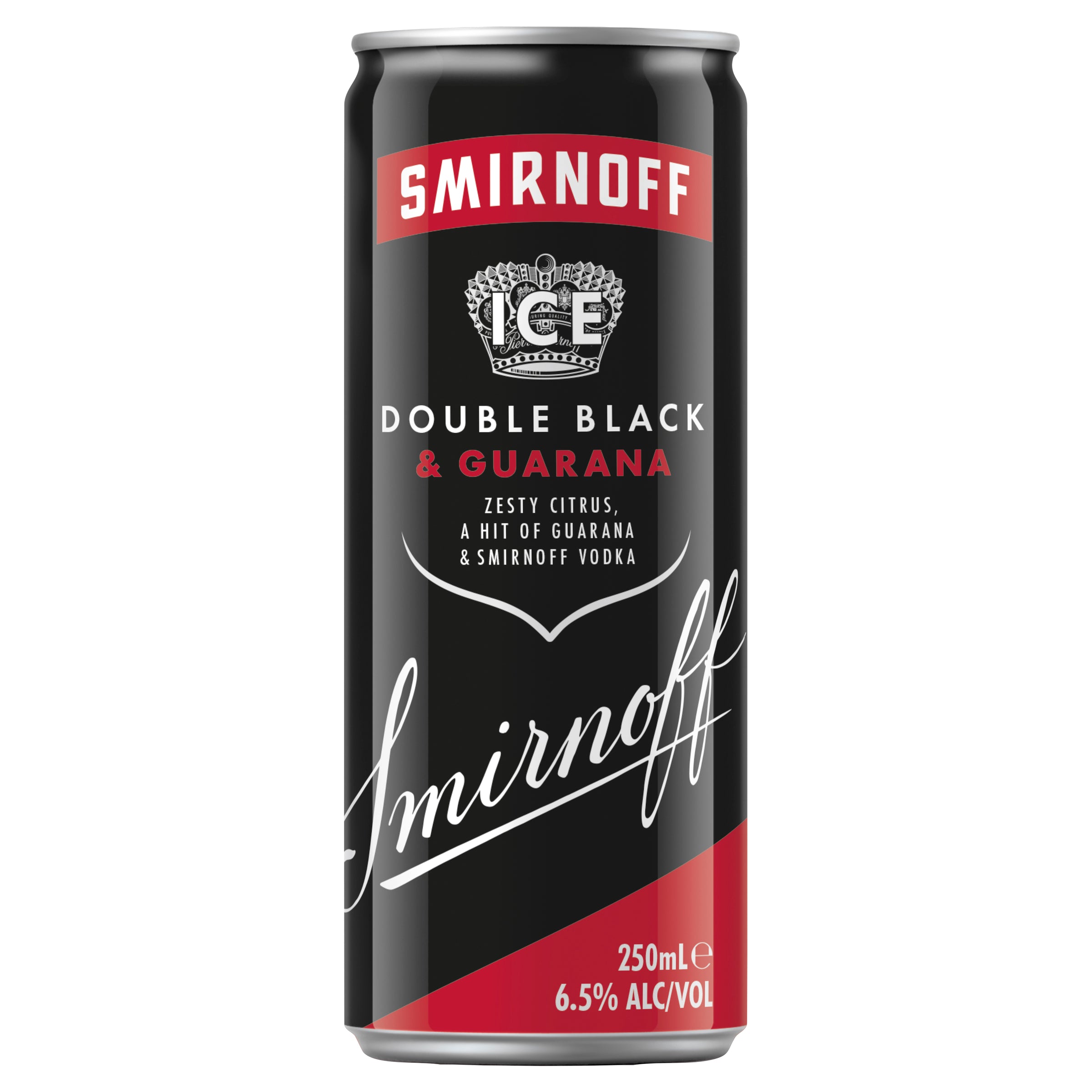 Smirnoff Ice Double Black & Guarana Can 250mL - Harry's Liquor