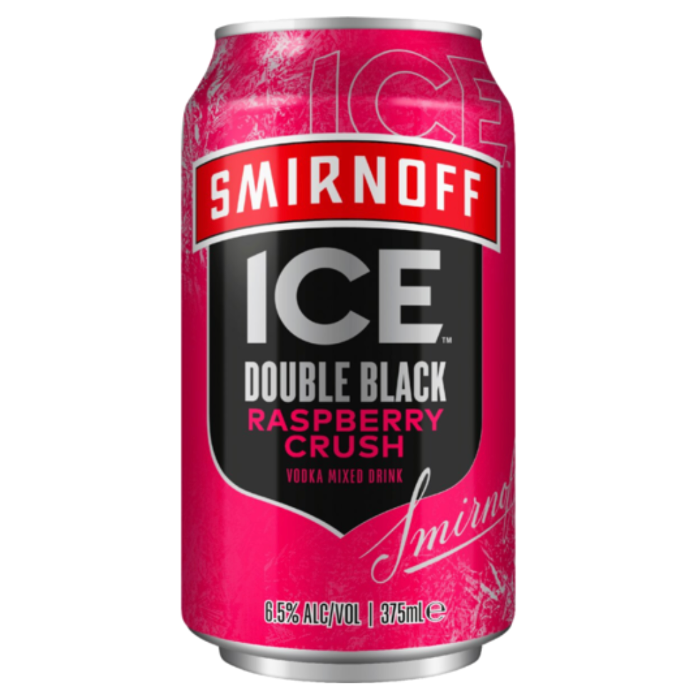 Smirnoff Ice Double Black Raspberry Crush Vodka 6.5% Can 375mL - Harry's Liquor