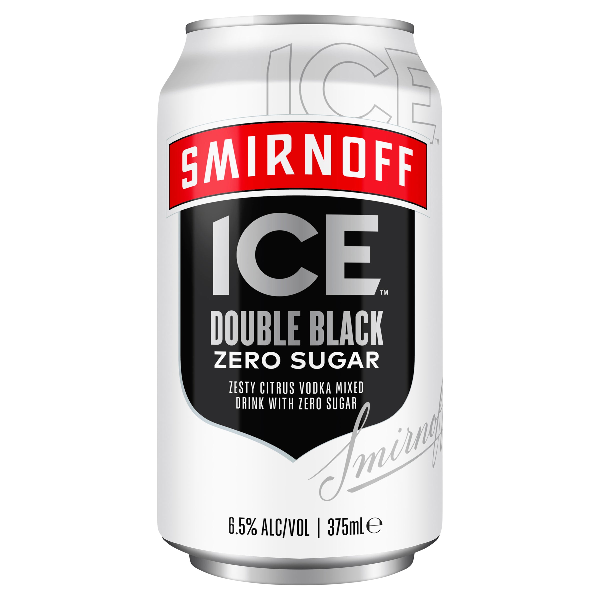 Smirnoff Ice Double Black Zero Sugar 6.5% Can 330mL - Harry's Liquor