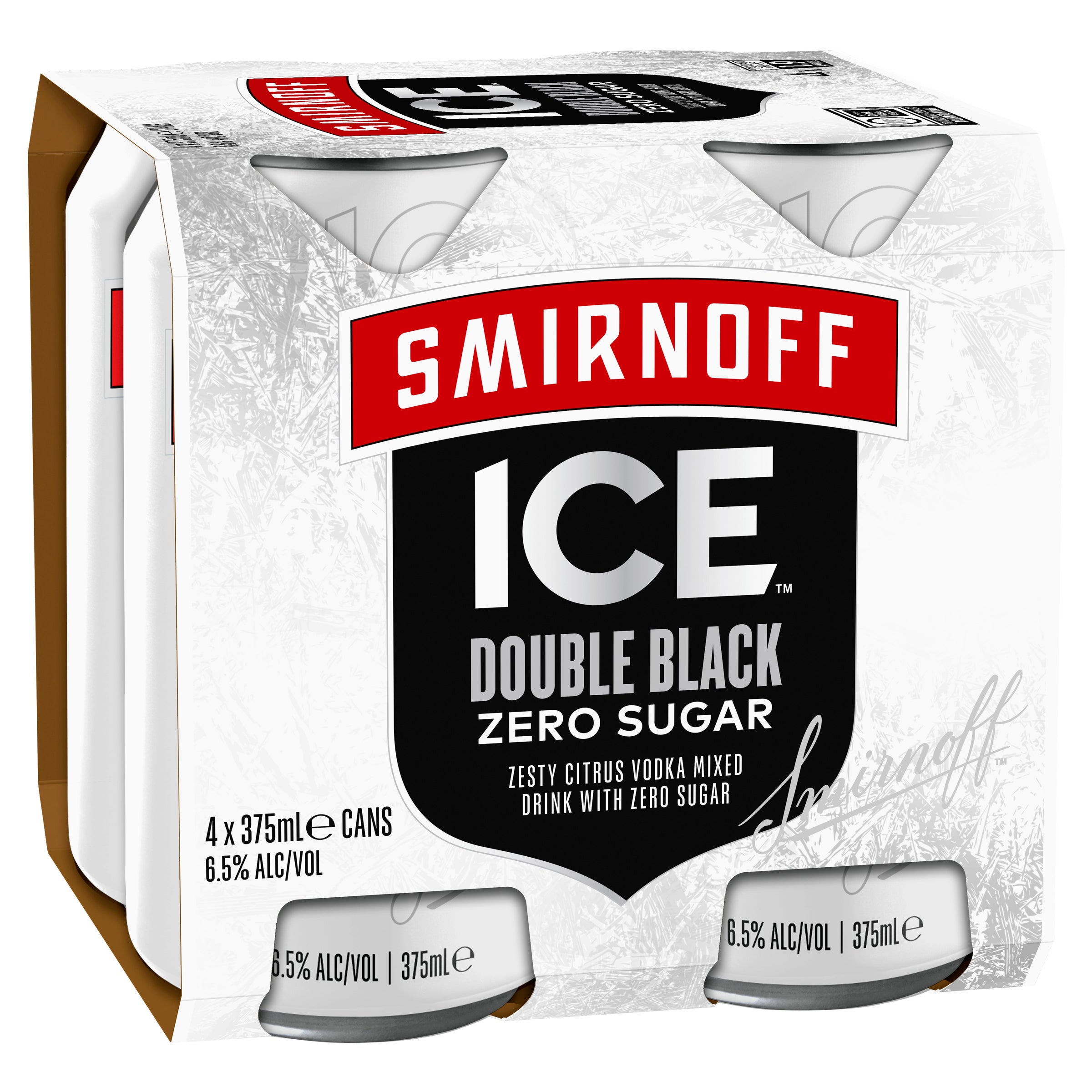 Smirnoff Ice Double Black Zero Sugar 6.5% Can 330mL - Harry's Liquor