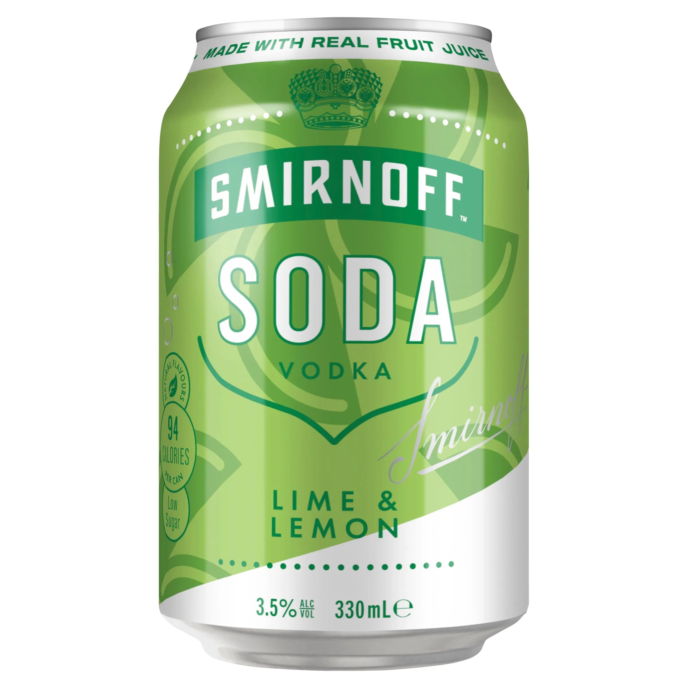 Smirnoff Soda Lemon & Lime Can 330mL - Harry's Liquor