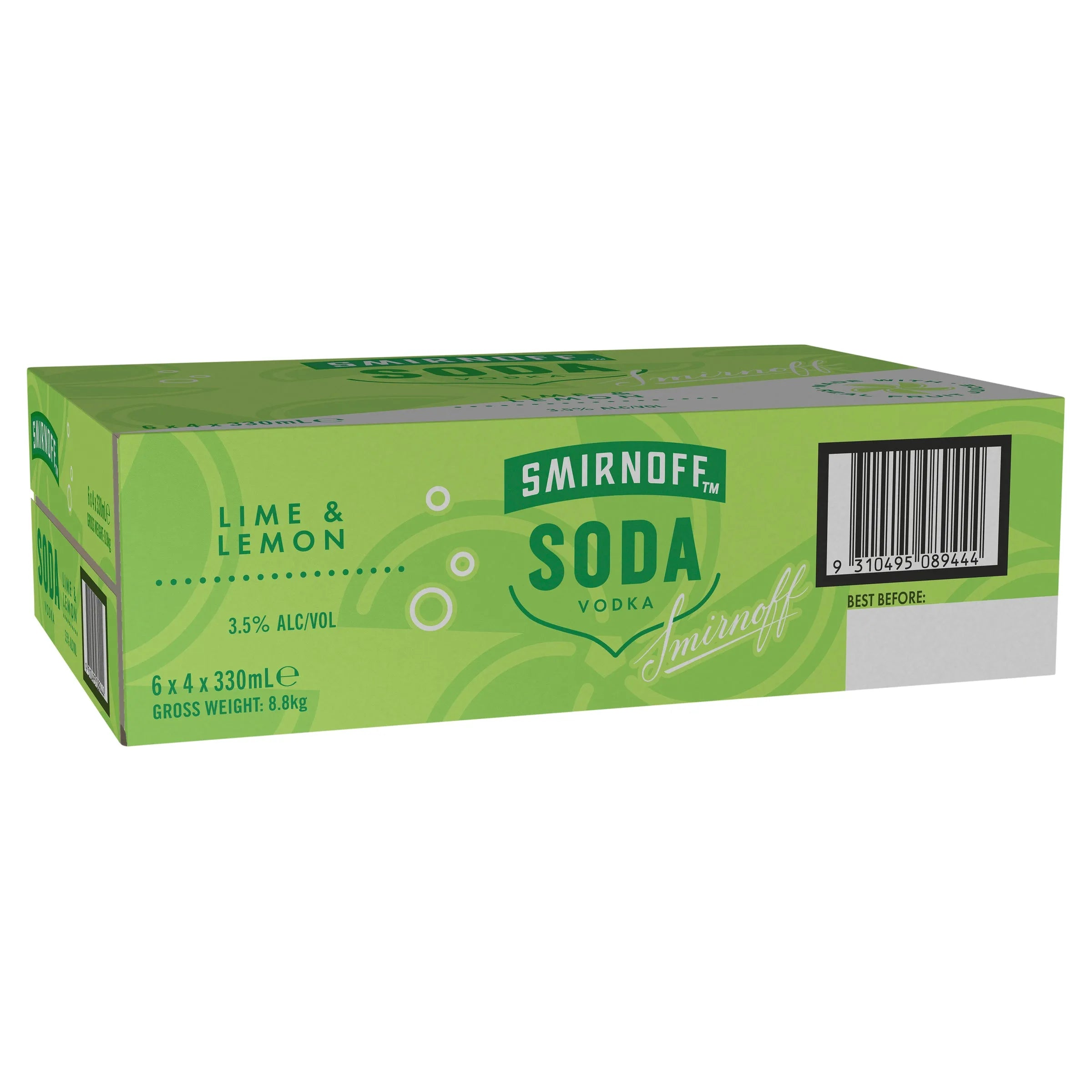 Smirnoff Soda Lemon & Lime Can 330mL - Harry's Liquor