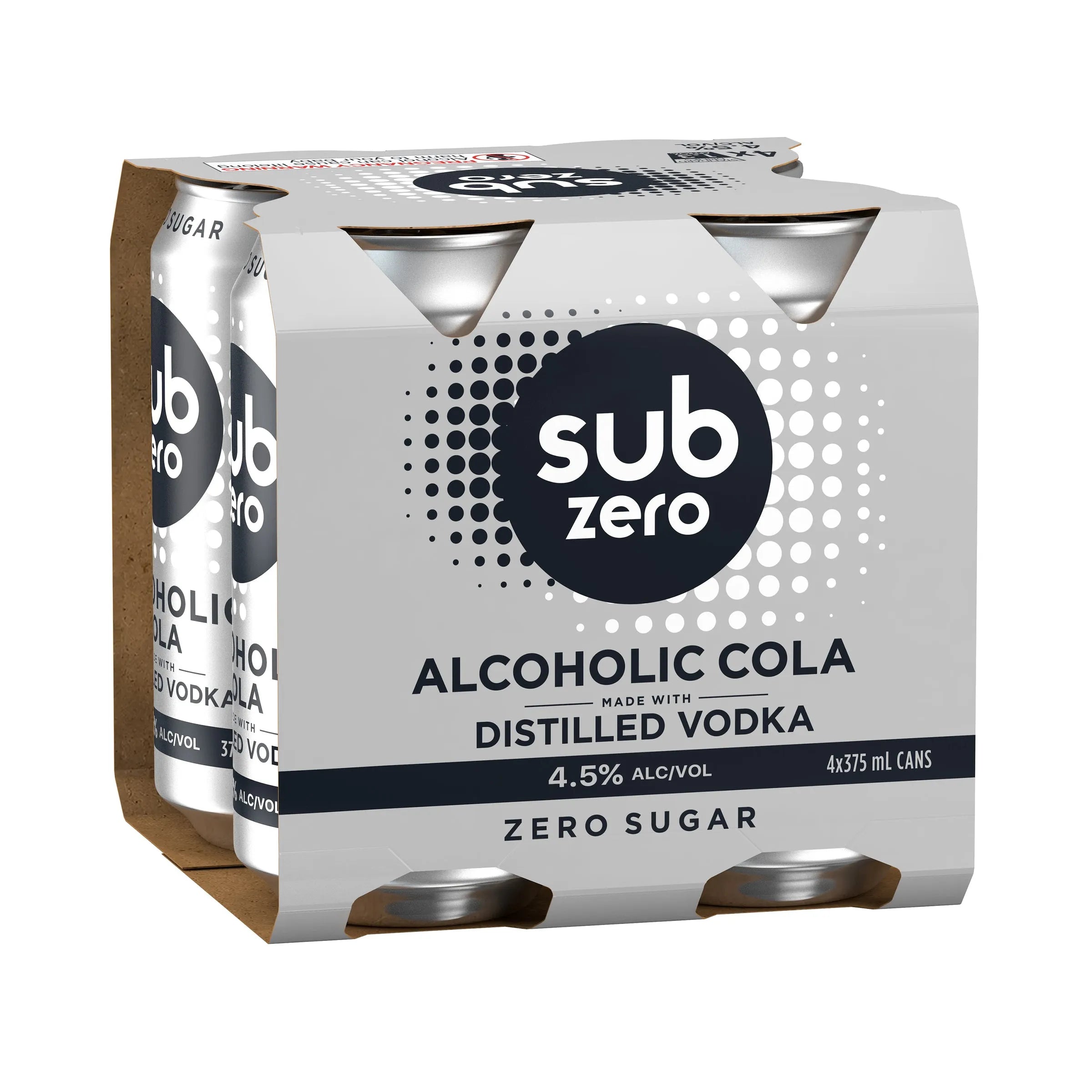 Sub Zero Vodka & Alcoholic Cola Can 375mL